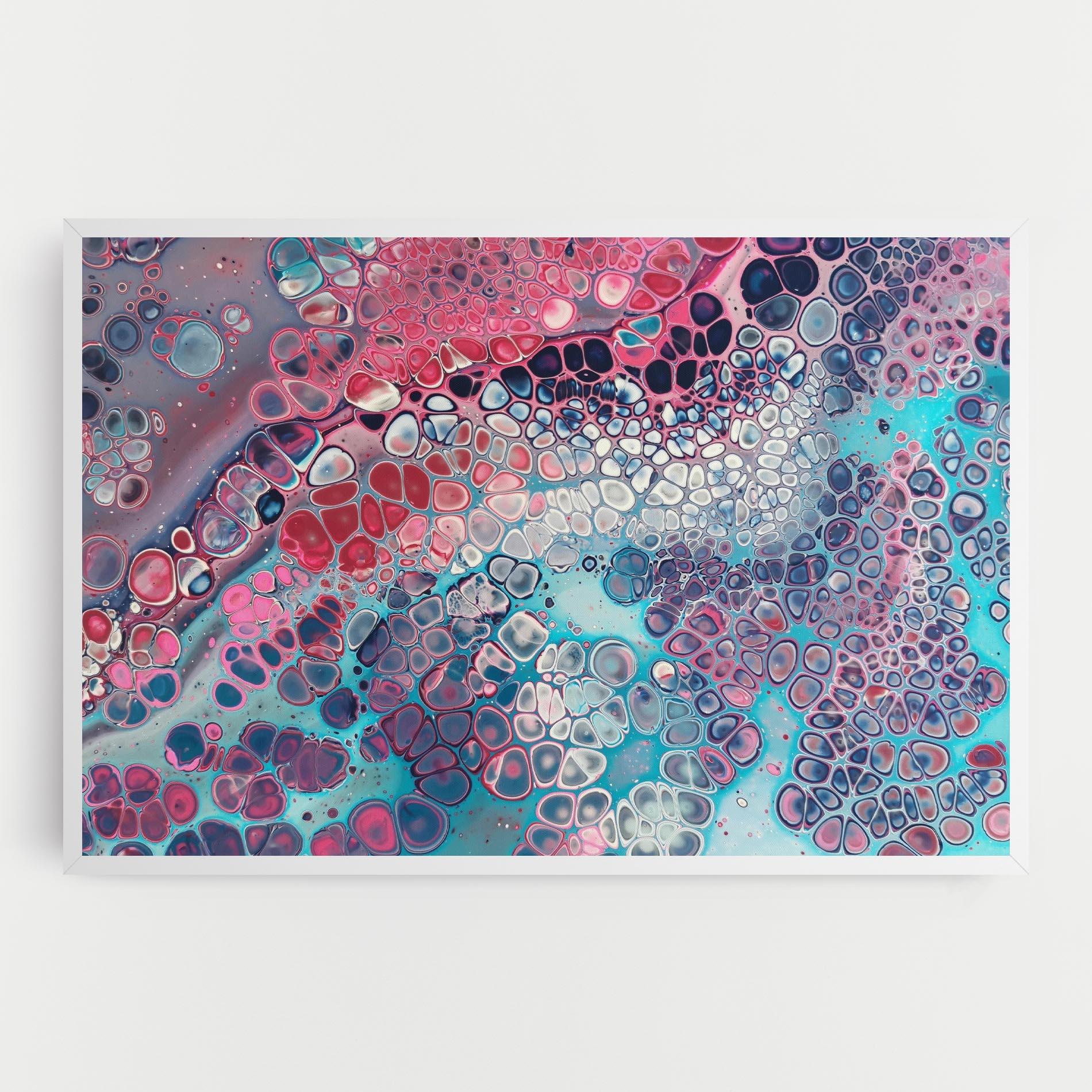 Картина на платно Abstract Blue Objects mockup 0