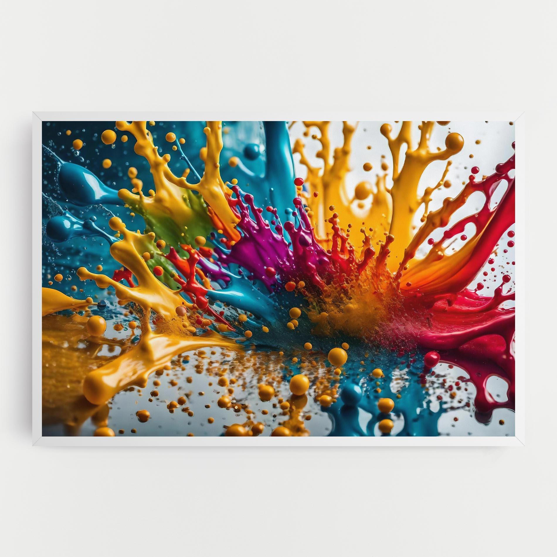 Картина на платно Colorful Water Splash mockup 0