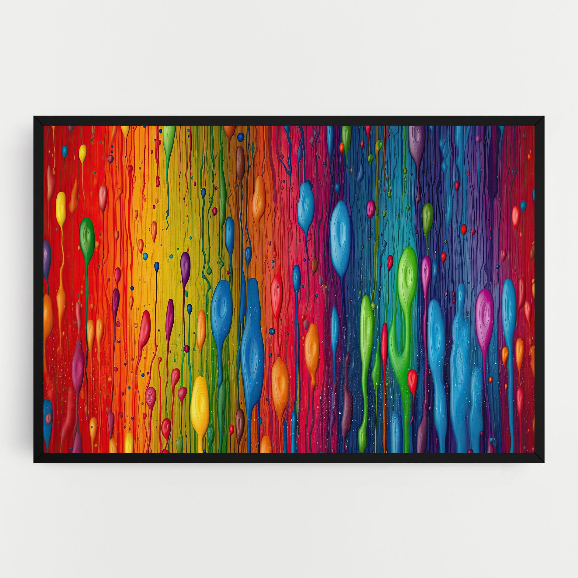 Картина на платно Abstract Rainbow Pattern mockup 0