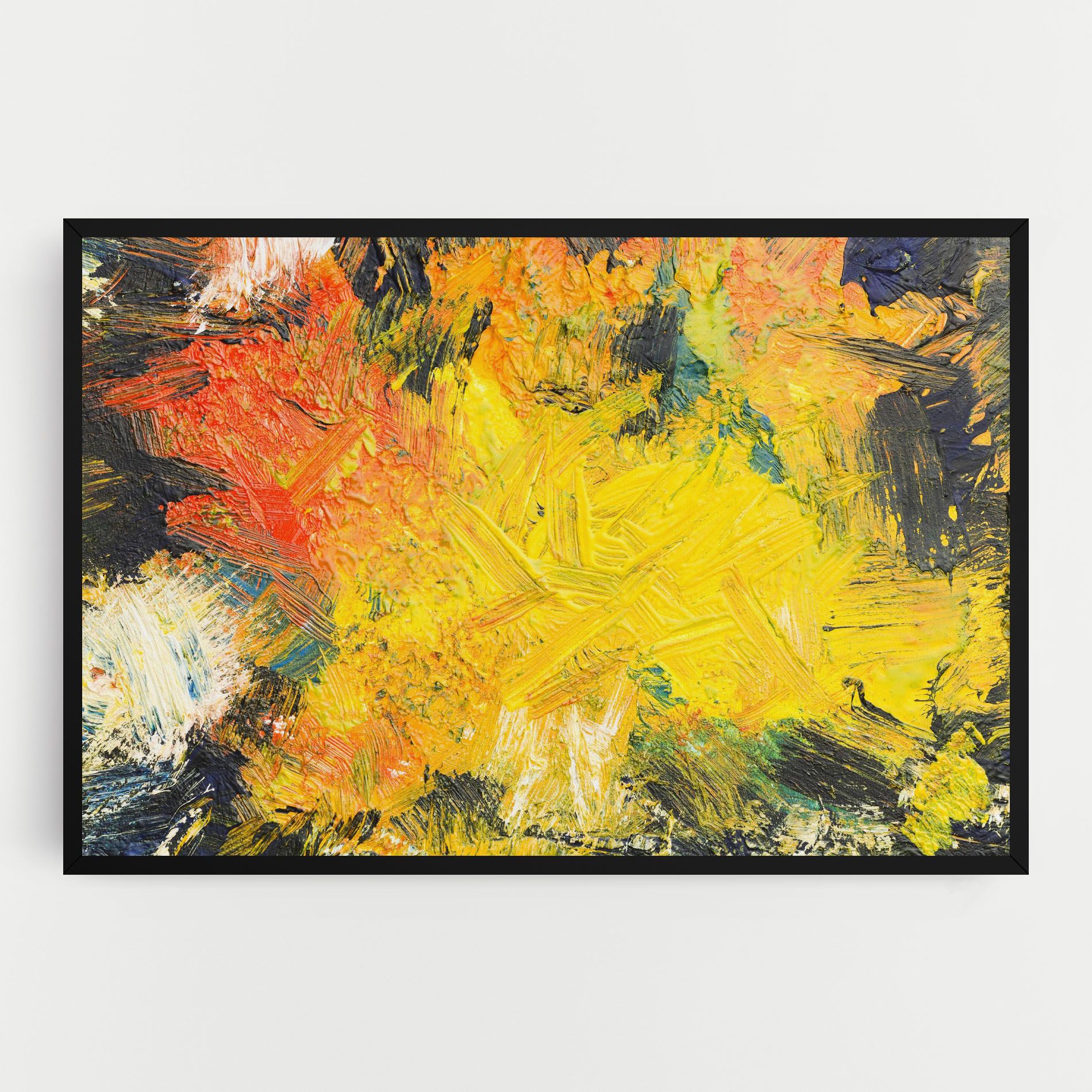 Artistic Yellow Painting mockup 0