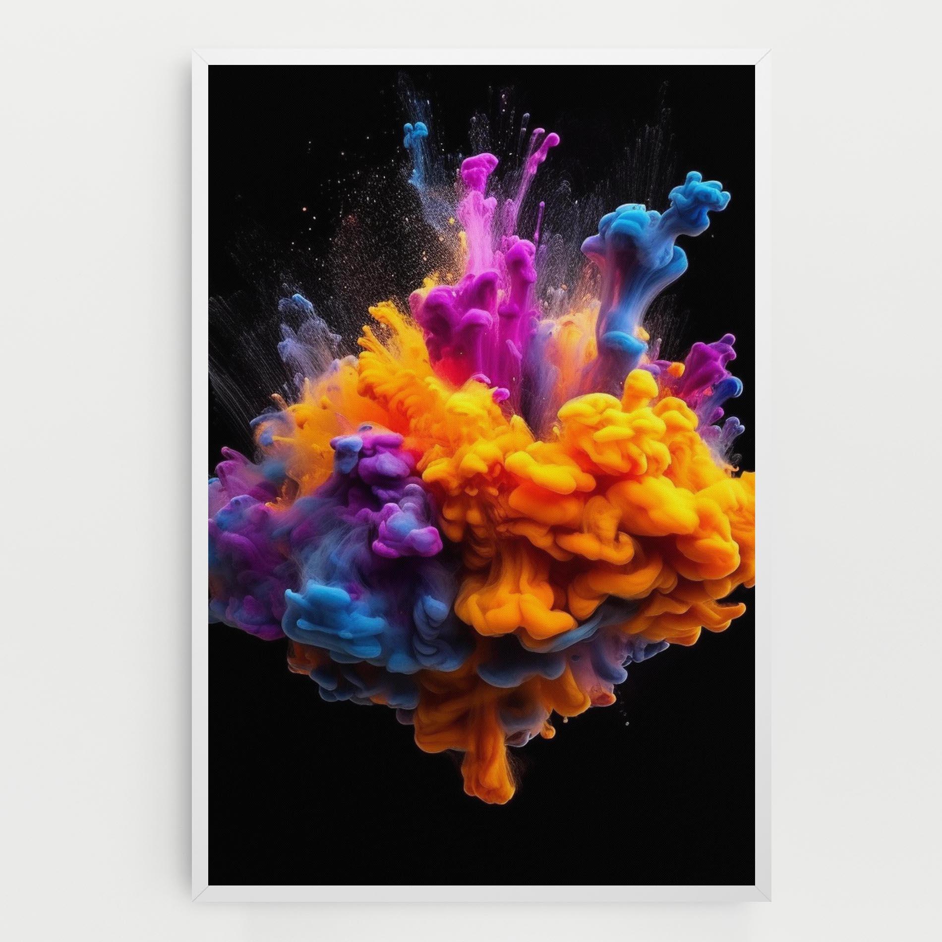 Картина на платно Colorful Cloud Liquid mockup 0