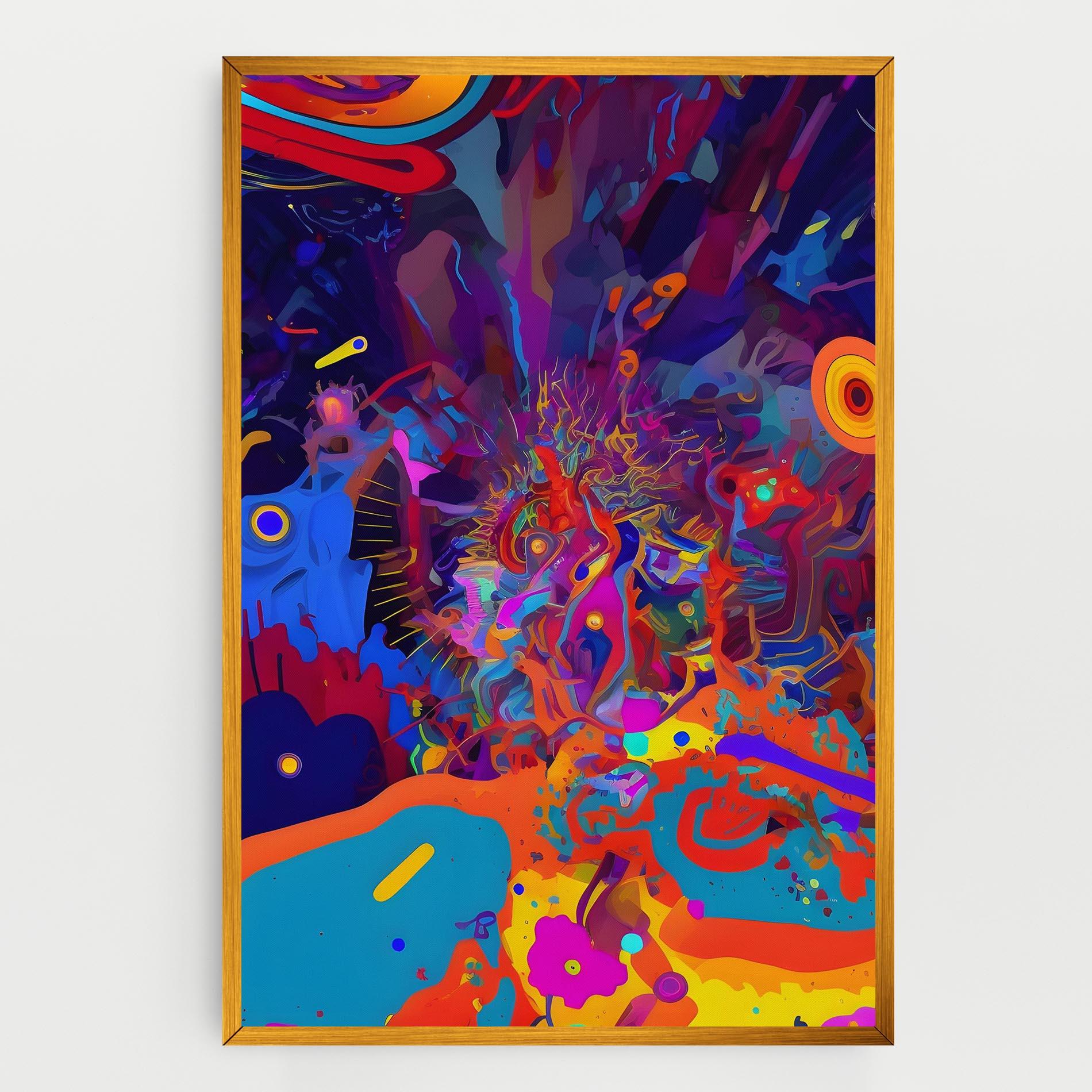 Картина на платно Abstract Color Work mockup 0