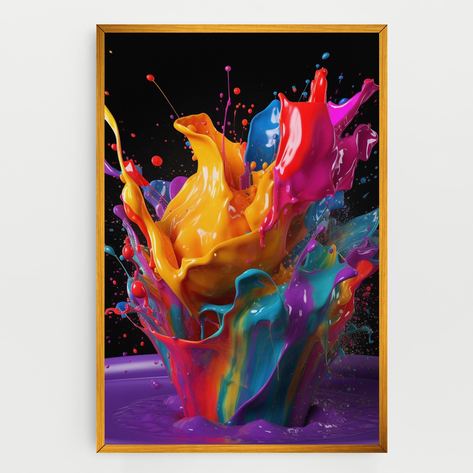 Brightly Color Splashing mockup 0