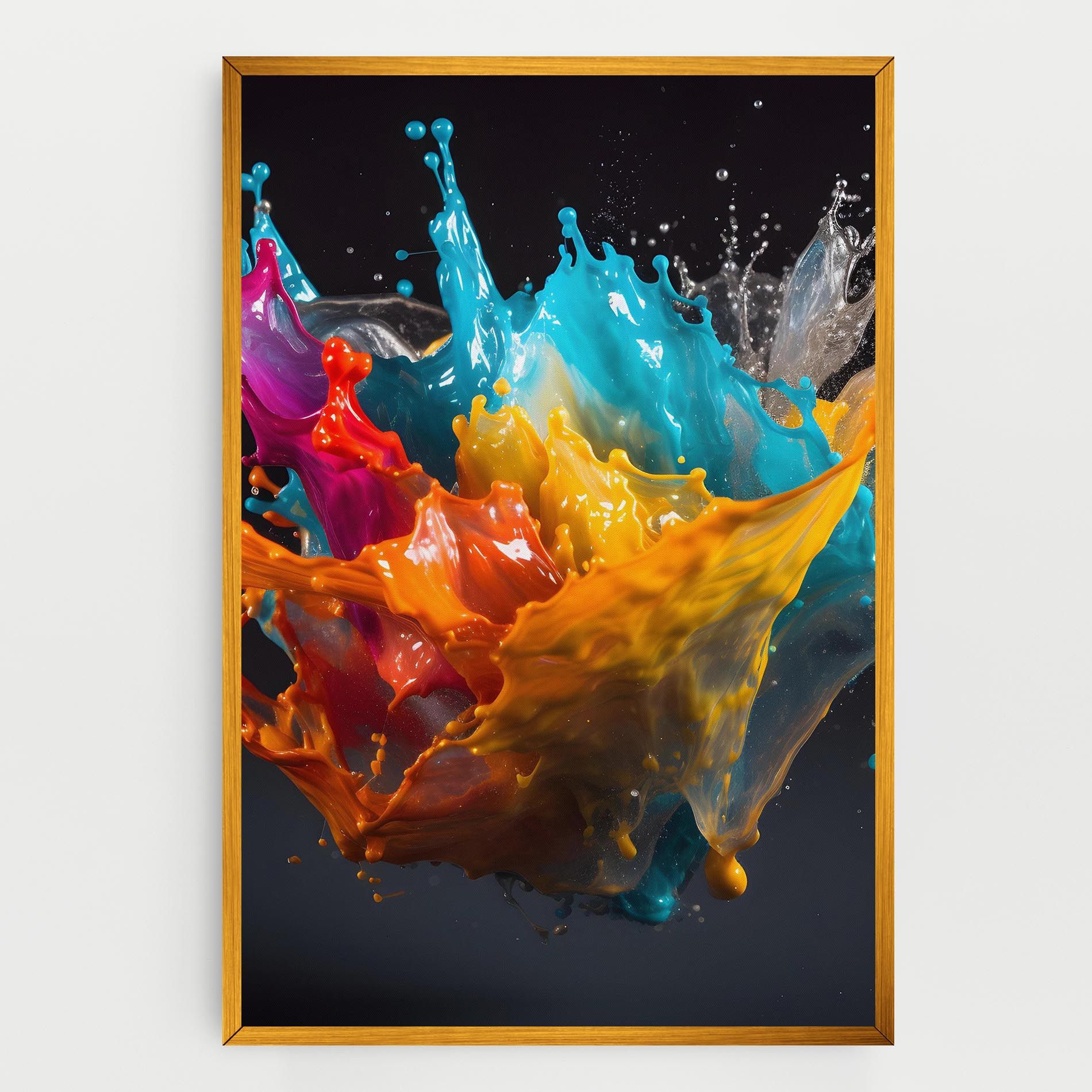 Colorful Splash Floating mockup 0