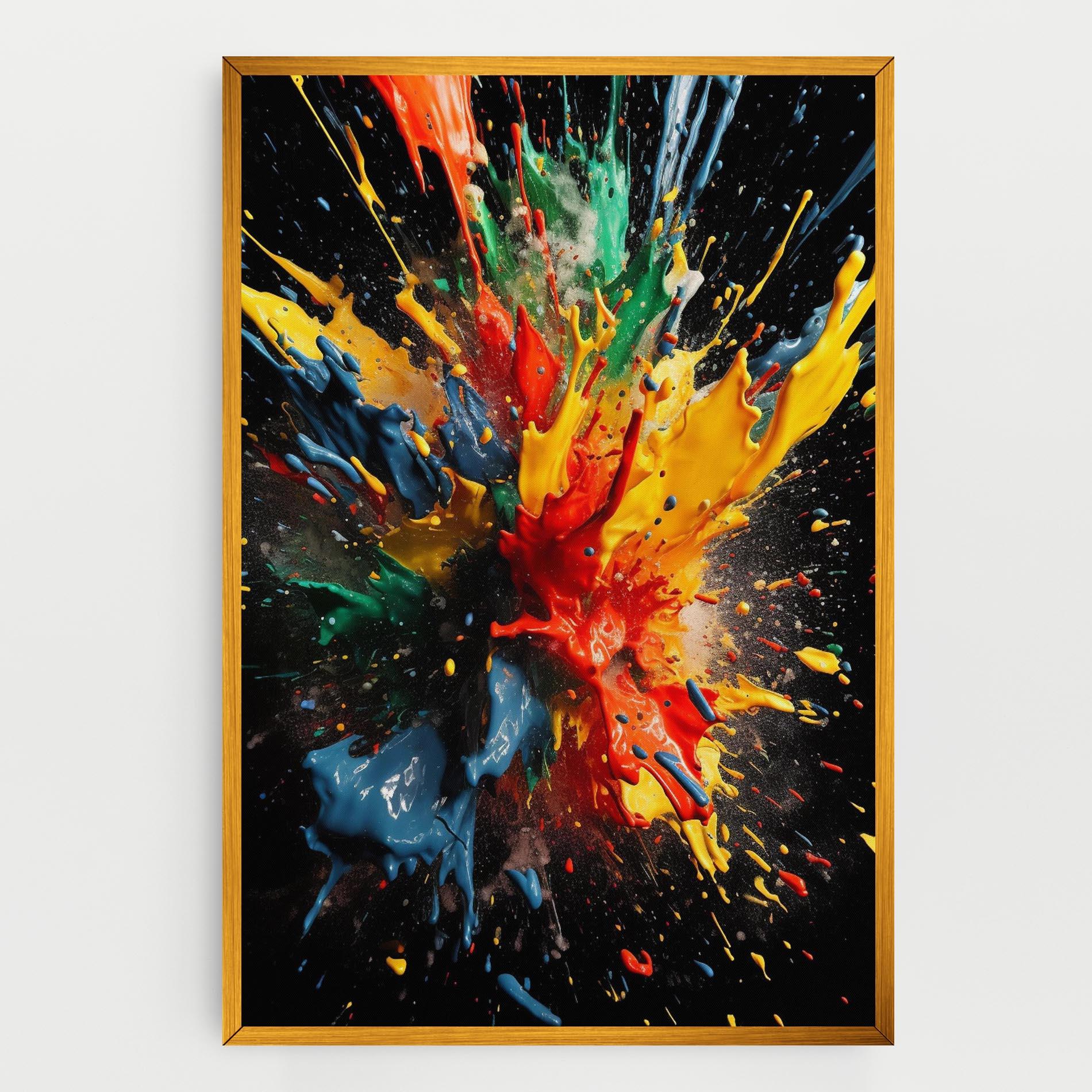 Картина на платно Floating Color Splash mockup 0