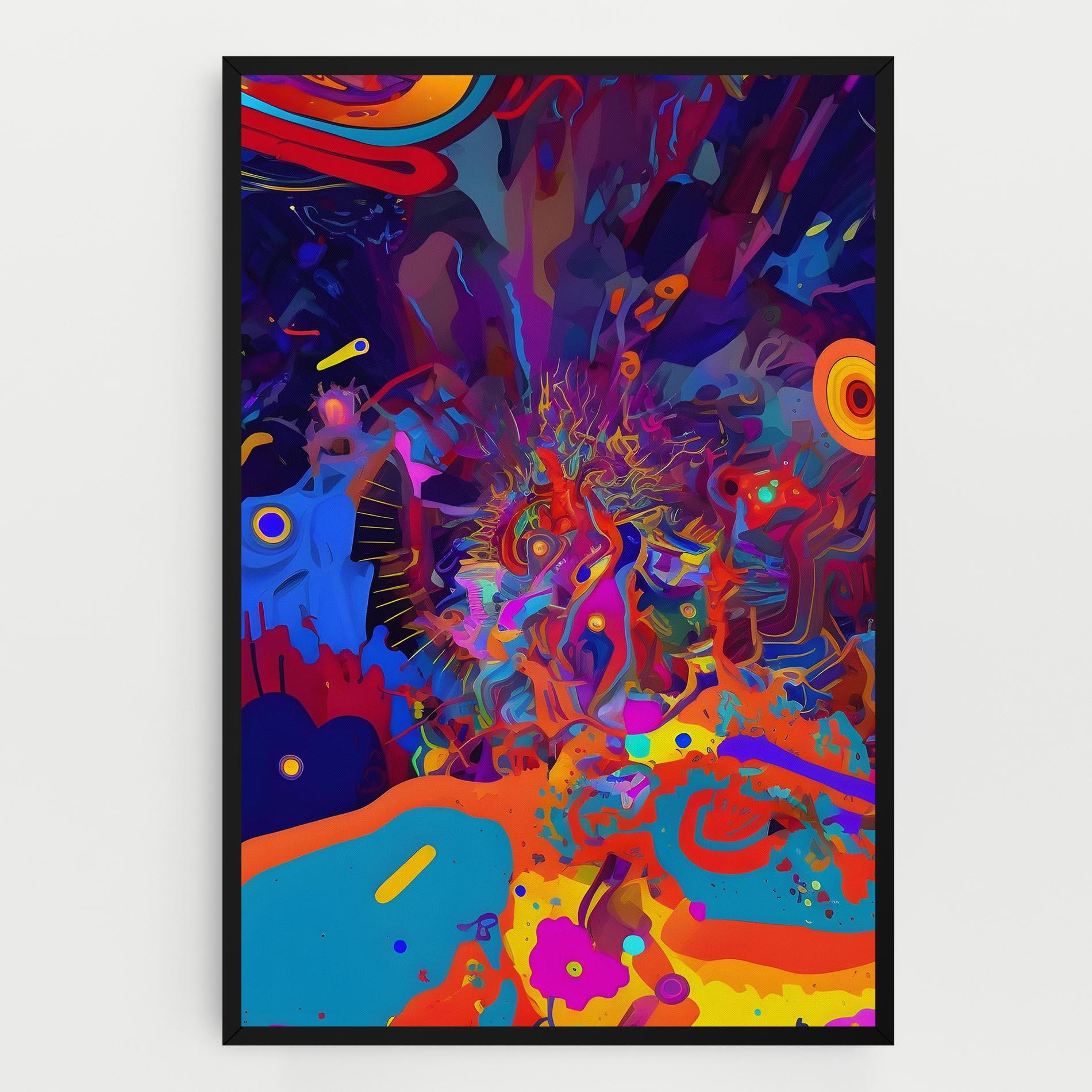 Картина на платно Abstract Color Work mockup 0