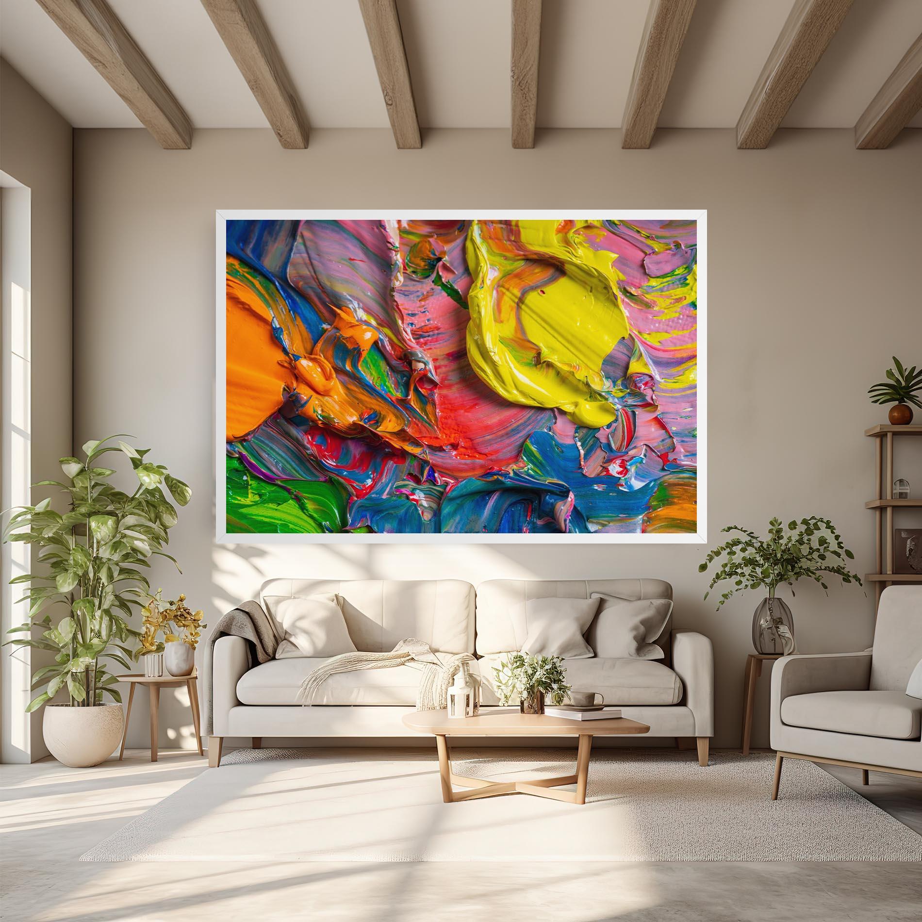 Картина на платно Bright Oil Colors mockup 6