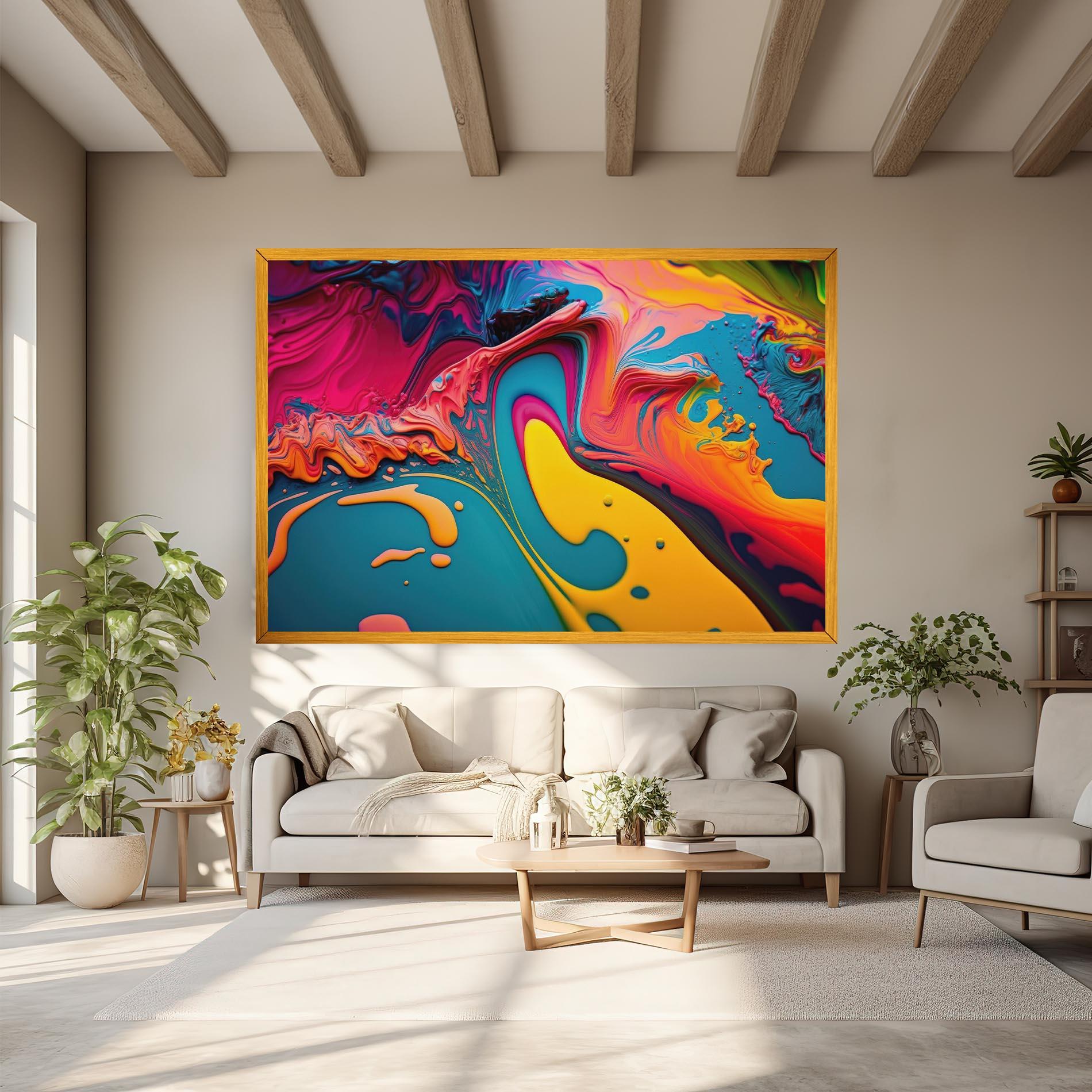 Картина на платно Acrylic Close Up mockup 6