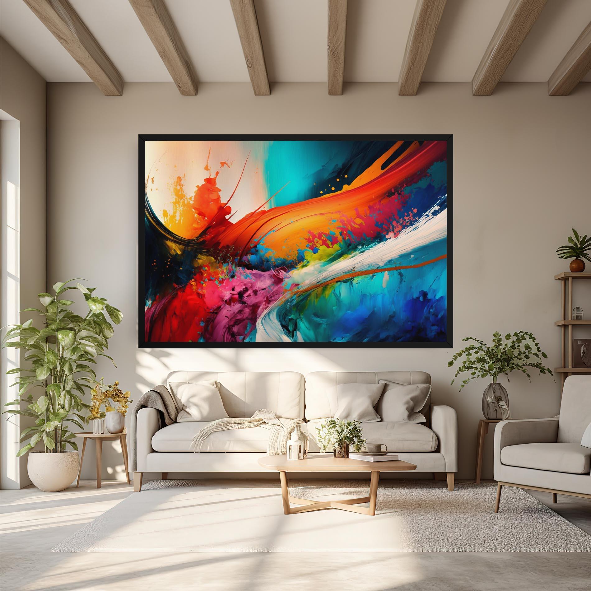 Картина на платно Art Brush Strokes mockup 6