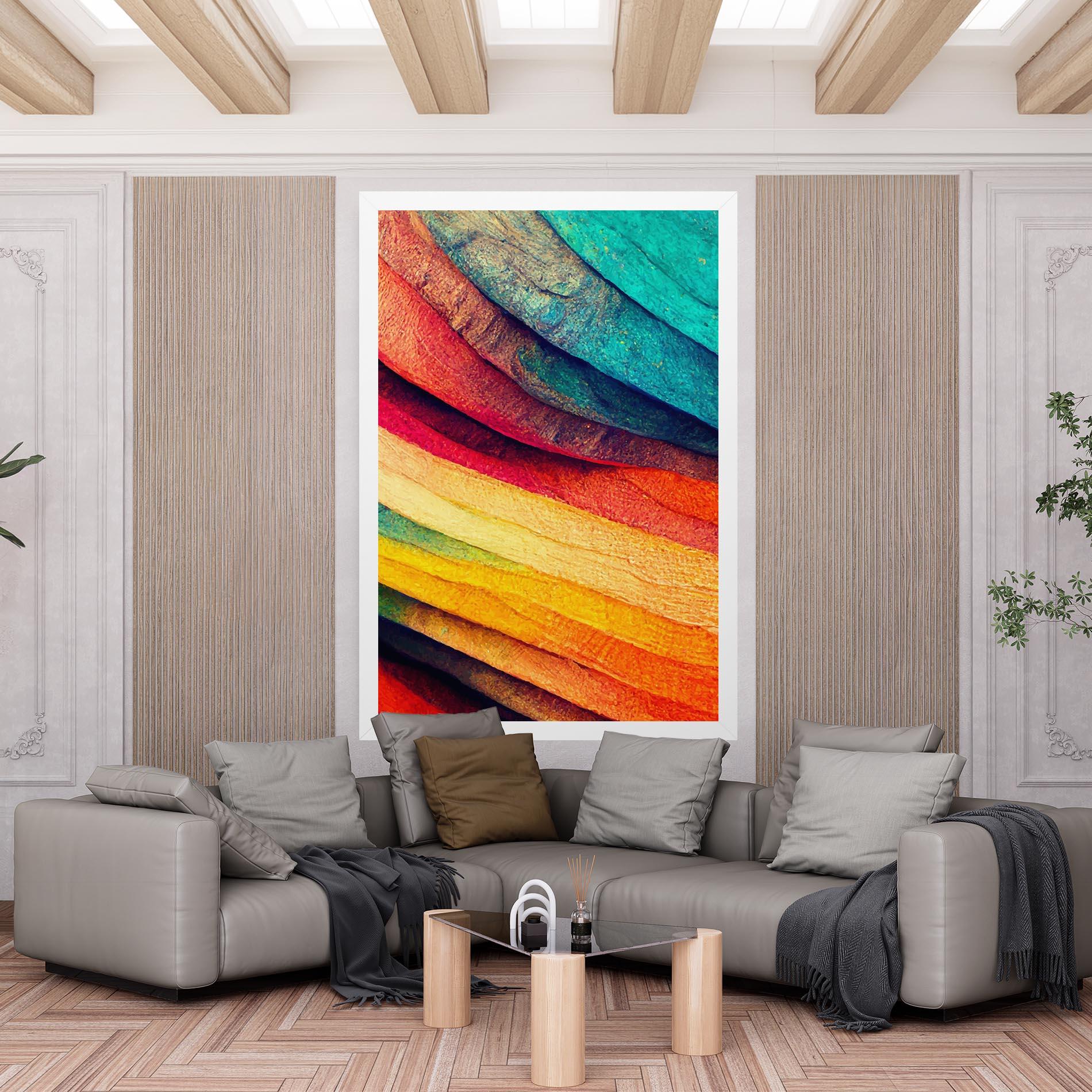 Картина на платно Autumn Abstract Color mockup 6