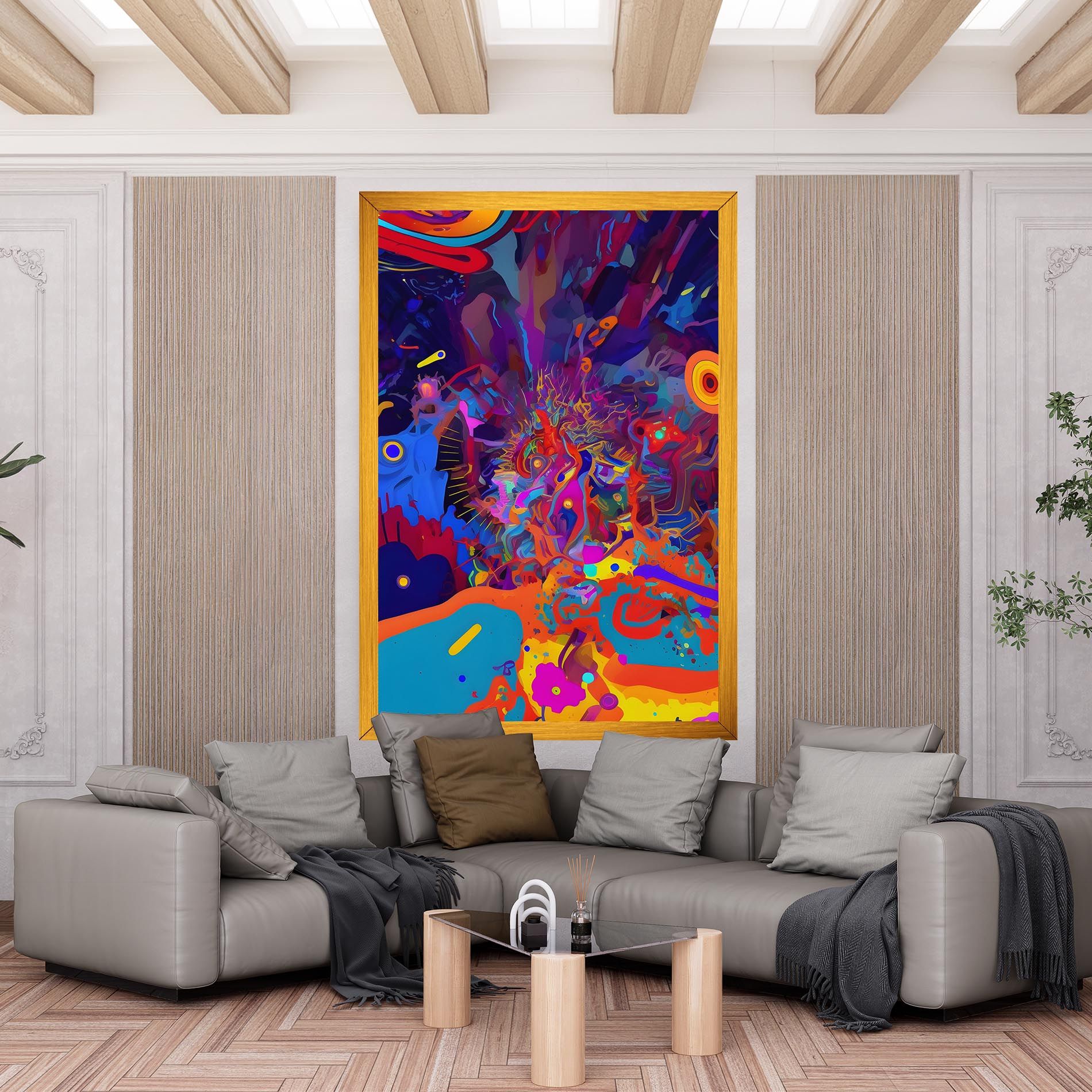 Abstract Color Work mockup 6