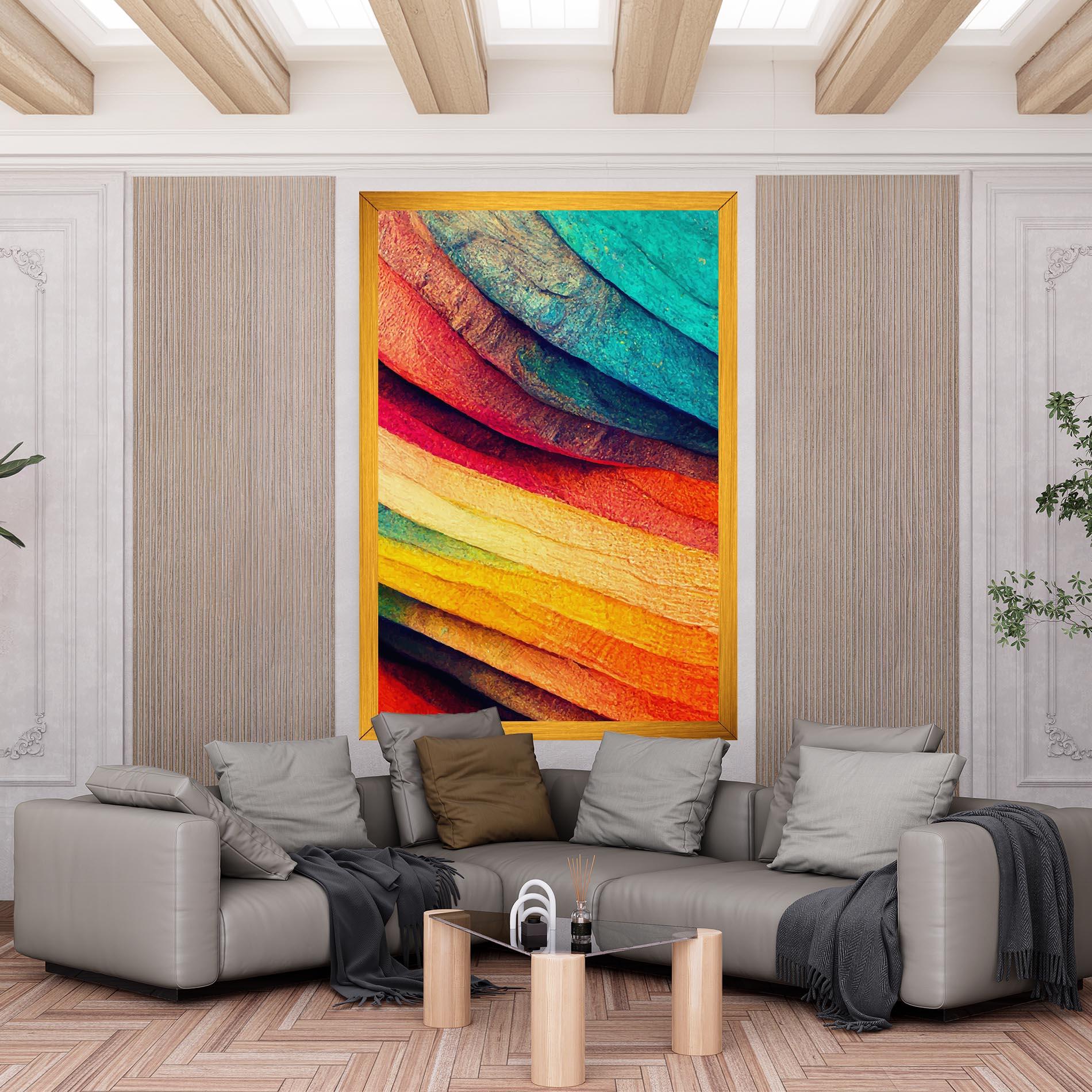 Картина на платно Autumn Abstract Color mockup 6