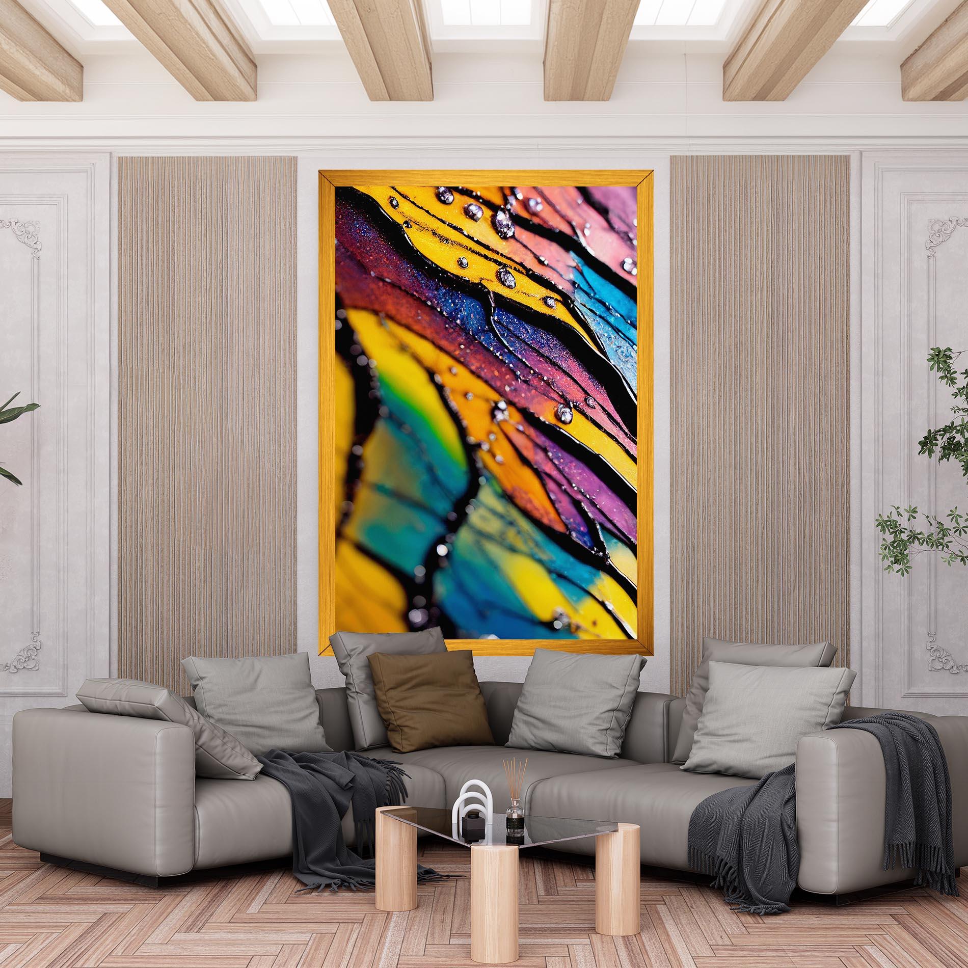 Картина на платно Beautiful Colorful Epoxy mockup 6