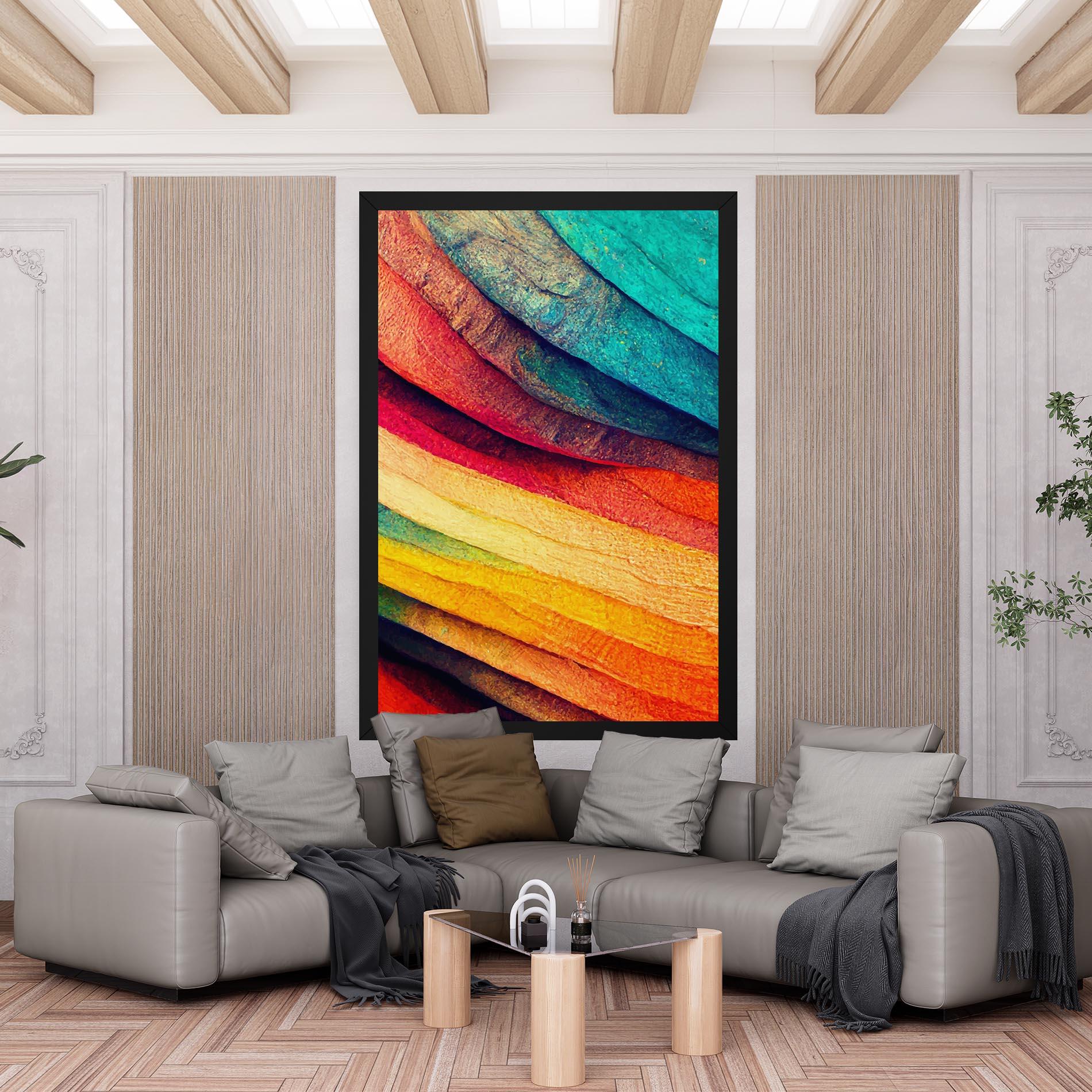 Картина на платно Autumn Abstract Color mockup 6