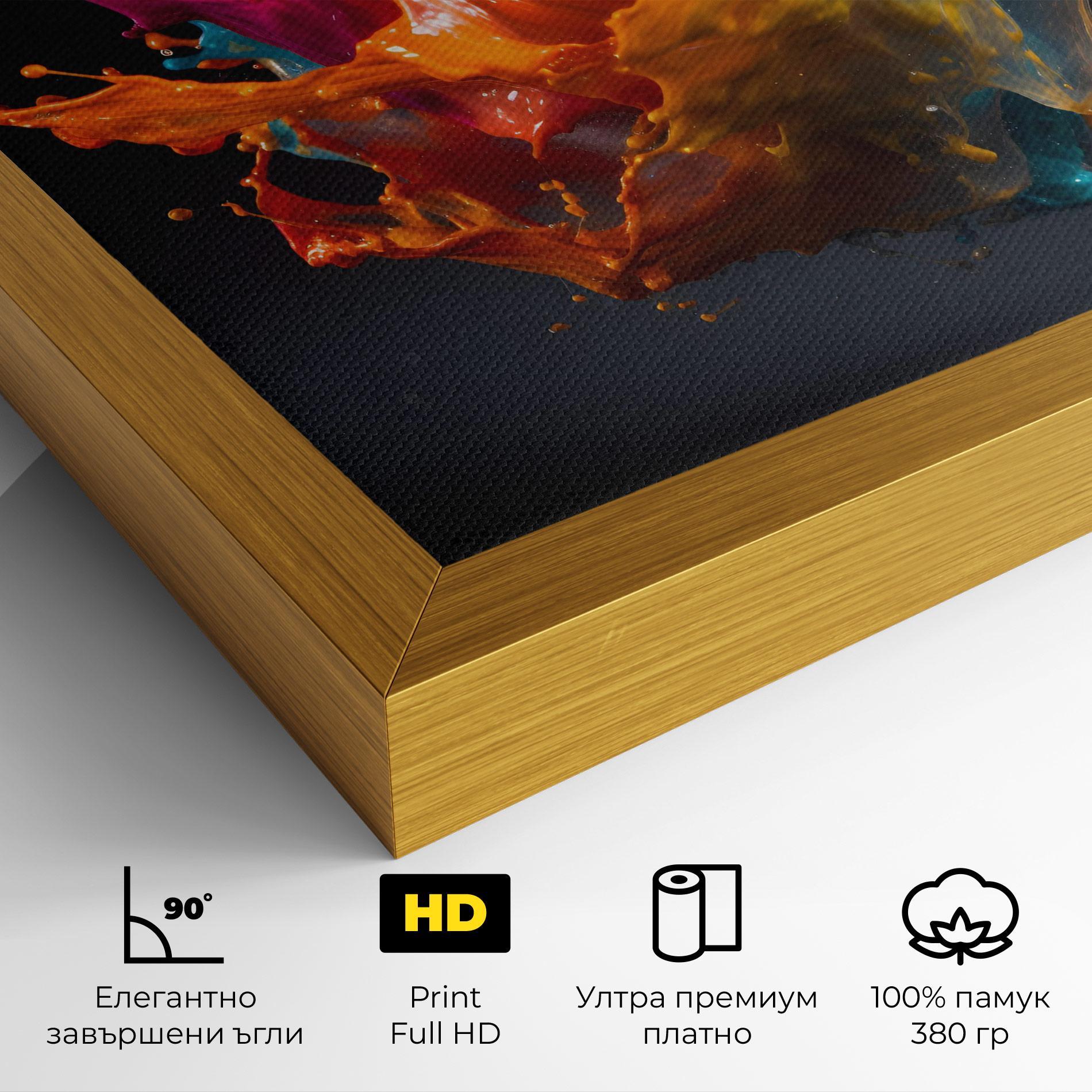 Картина на платно Colorful Splash Floating mockup 4