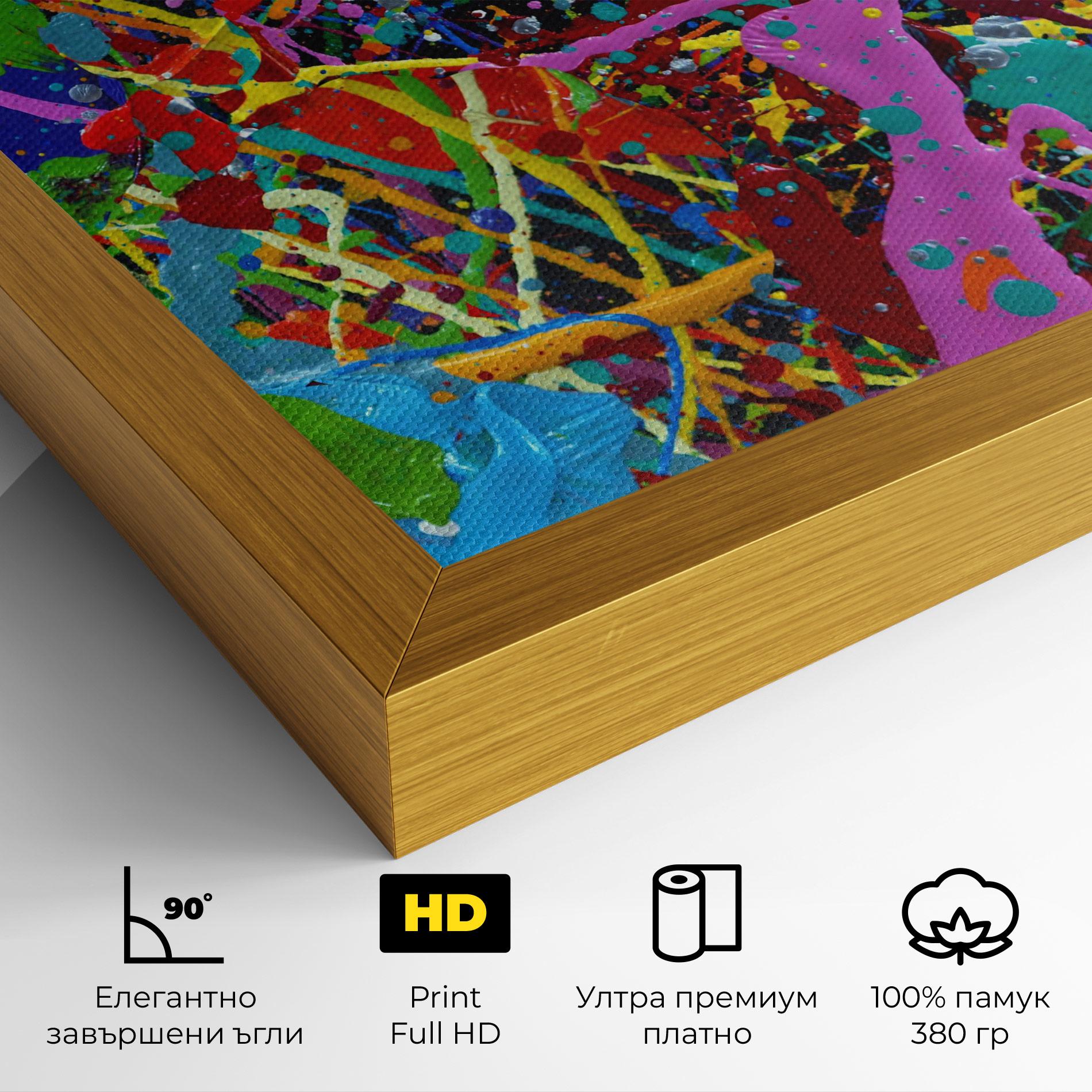Картина на платно Dark Panorama mockup 4