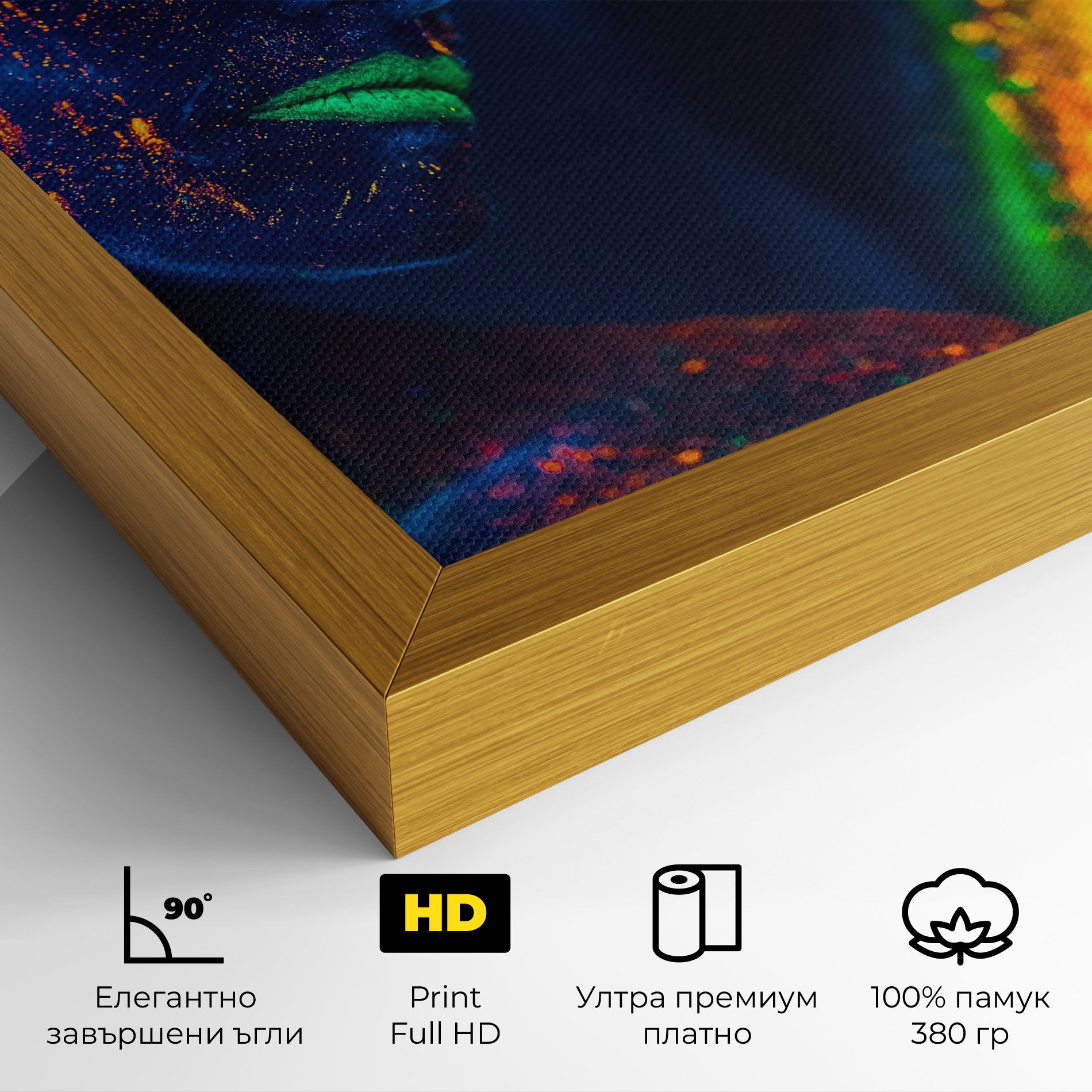 Fluorescent Green Lips mockup 4