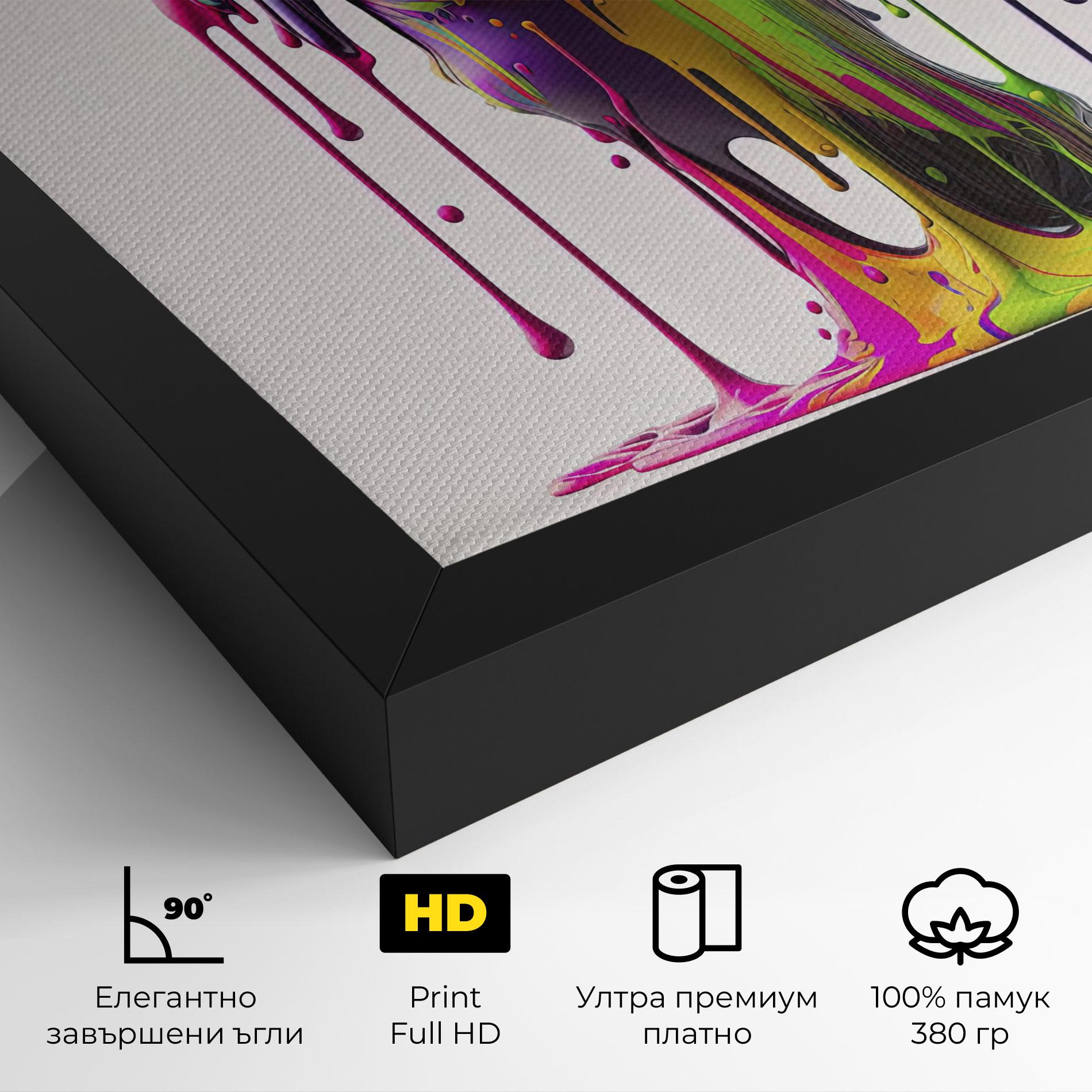 Картина на платно Colorful Body mockup 4