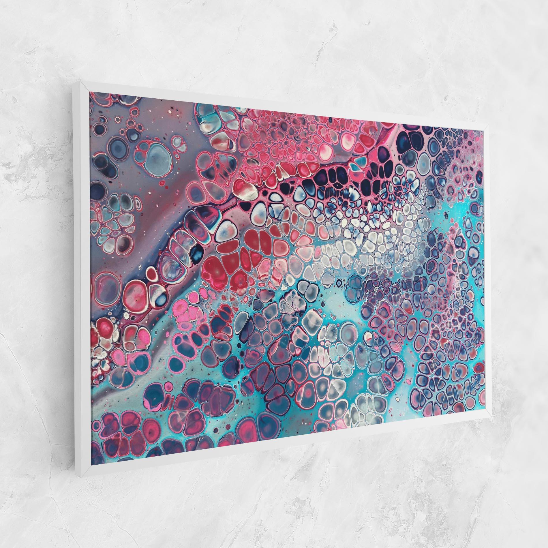 Картина на платно Abstract Blue Objects mockup 1