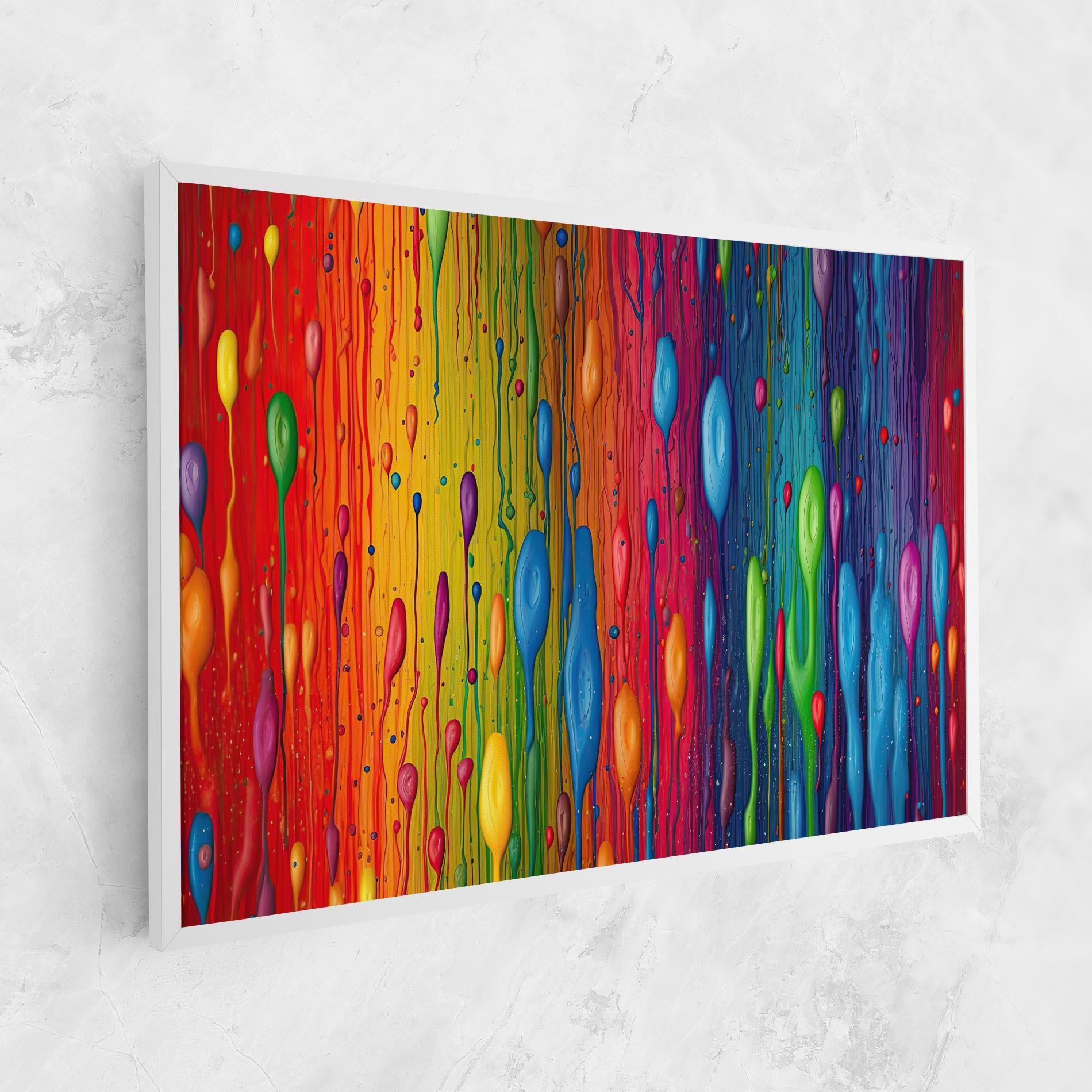 Картина на платно Abstract Rainbow Pattern mockup 1