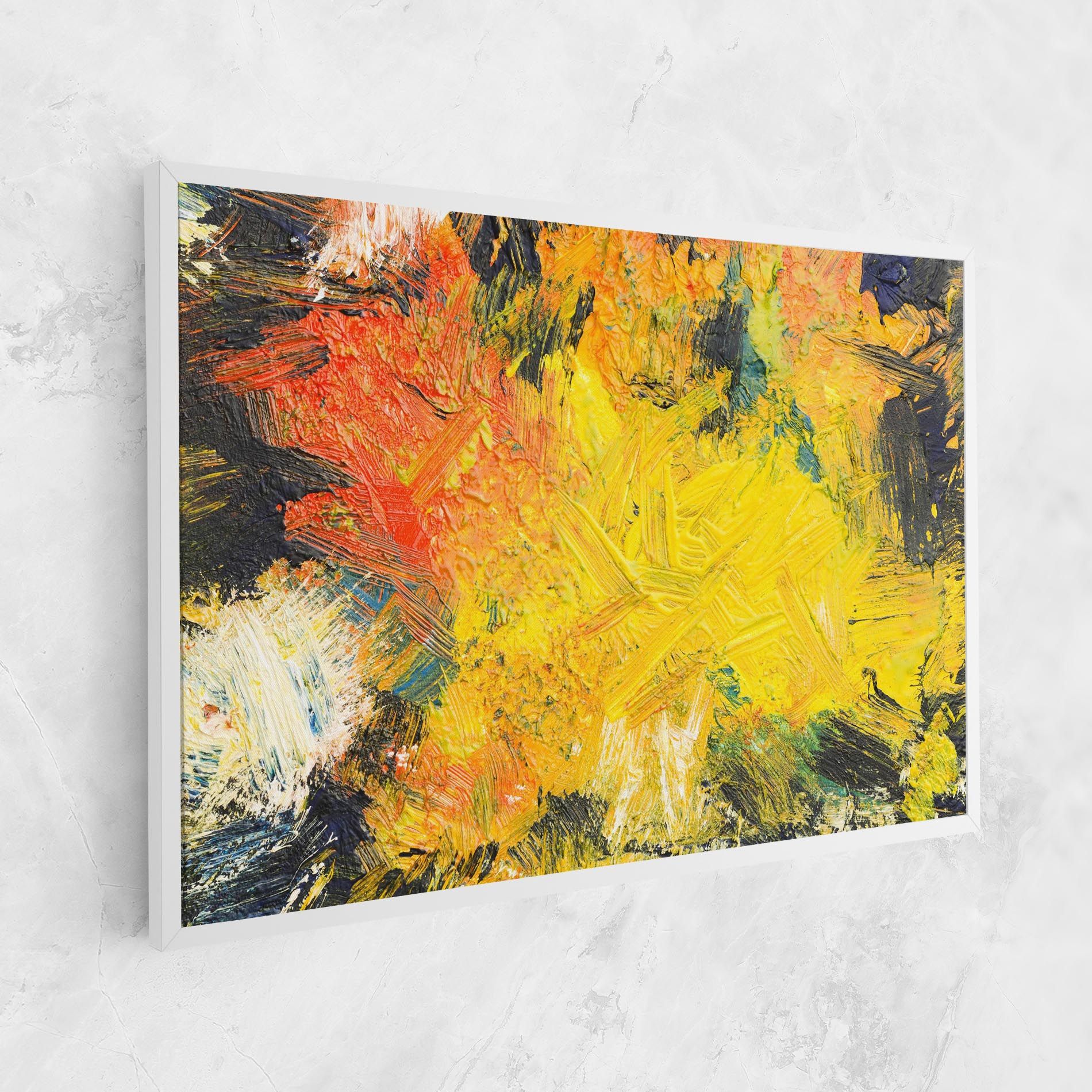 Artistic Yellow Painting mockup 1