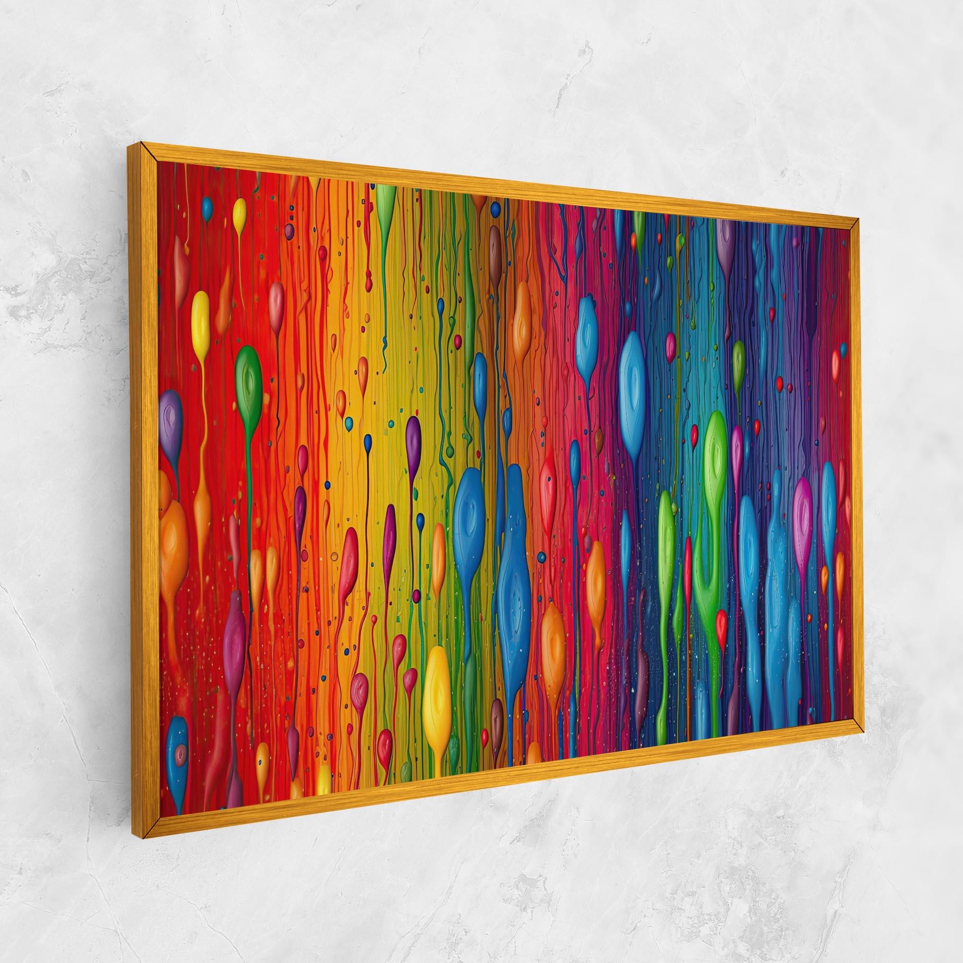 Картина на платно Abstract Rainbow Pattern mockup 1