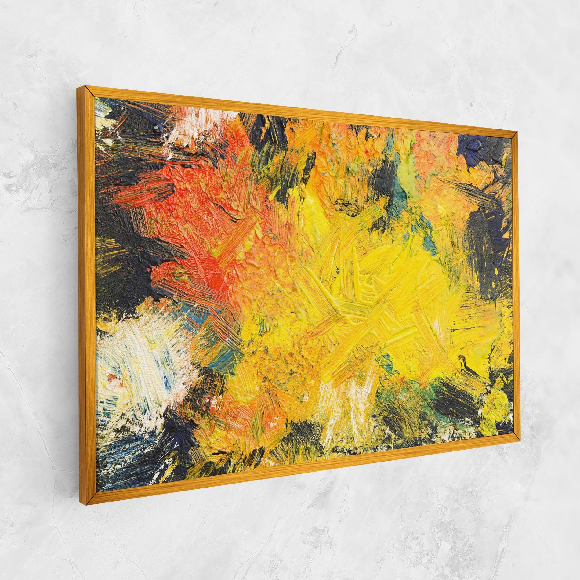 Artistic Yellow Painting mockup 1