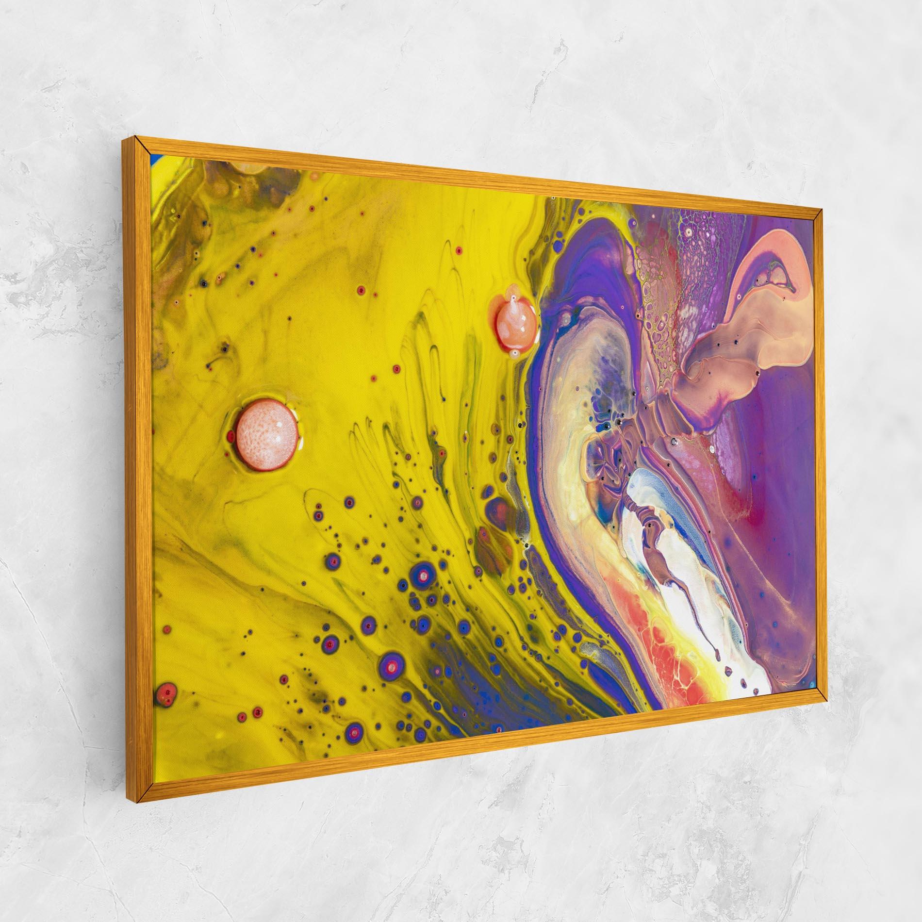 Картина на платно Colorful Liquid Marble mockup 1
