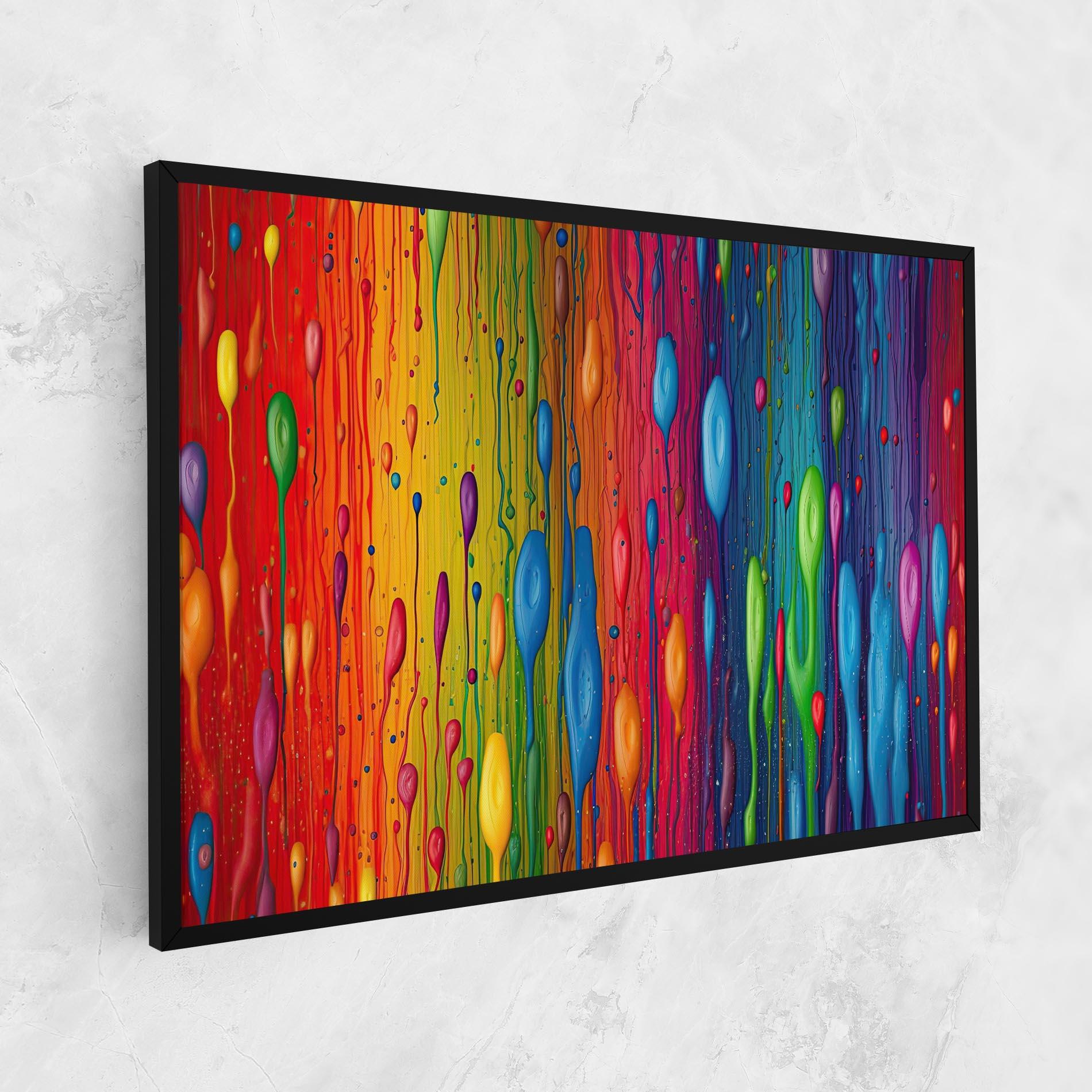 Картина на платно Abstract Rainbow Pattern mockup 1