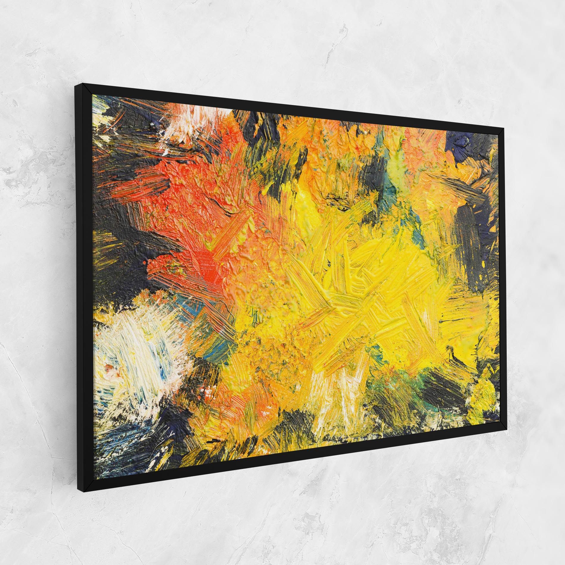 Artistic Yellow Painting mockup 1