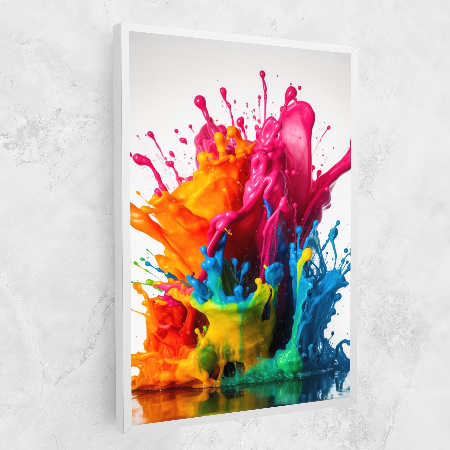 Картина на платно Colorful Explosion Paint mockup 1