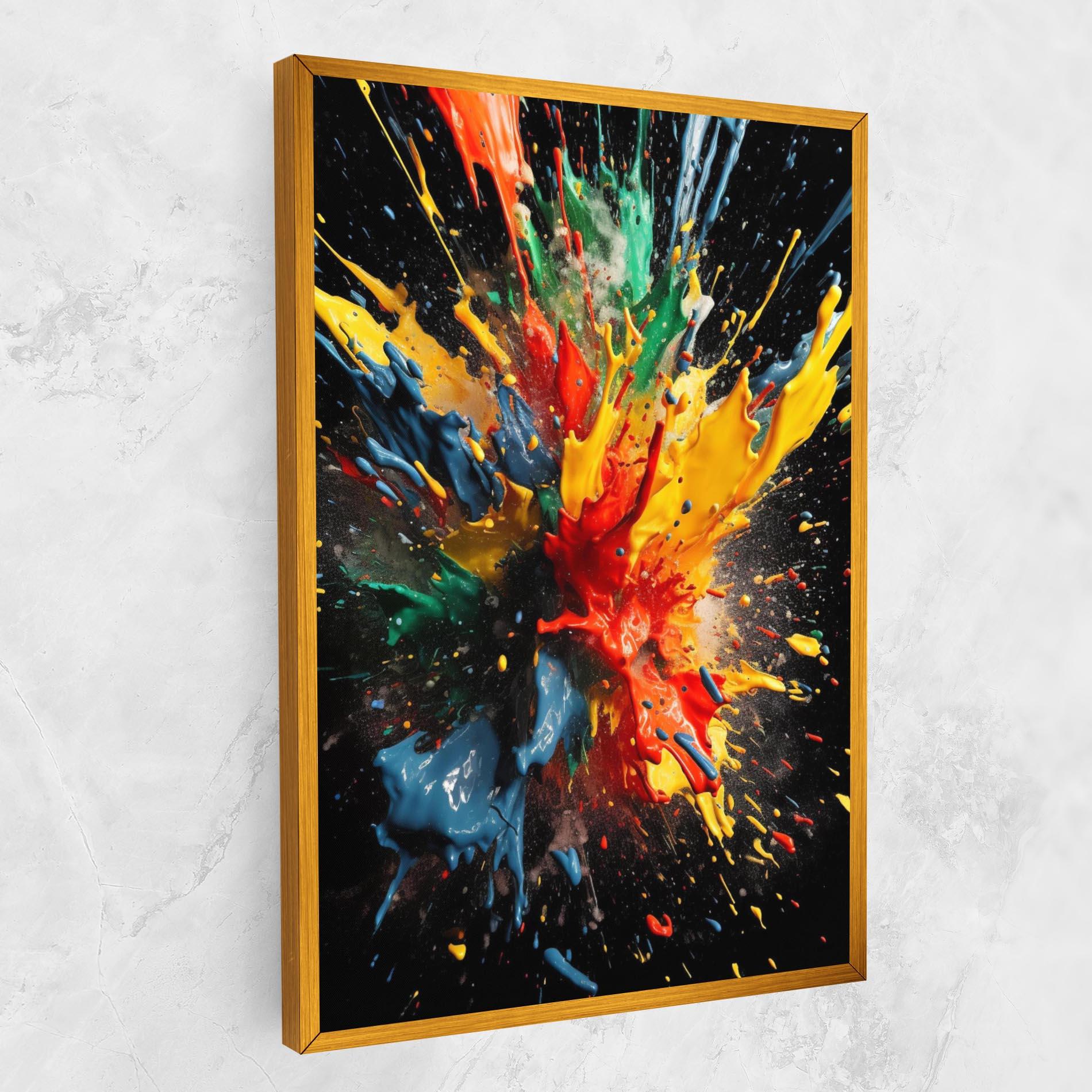 Картина на платно Floating Color Splash mockup 1