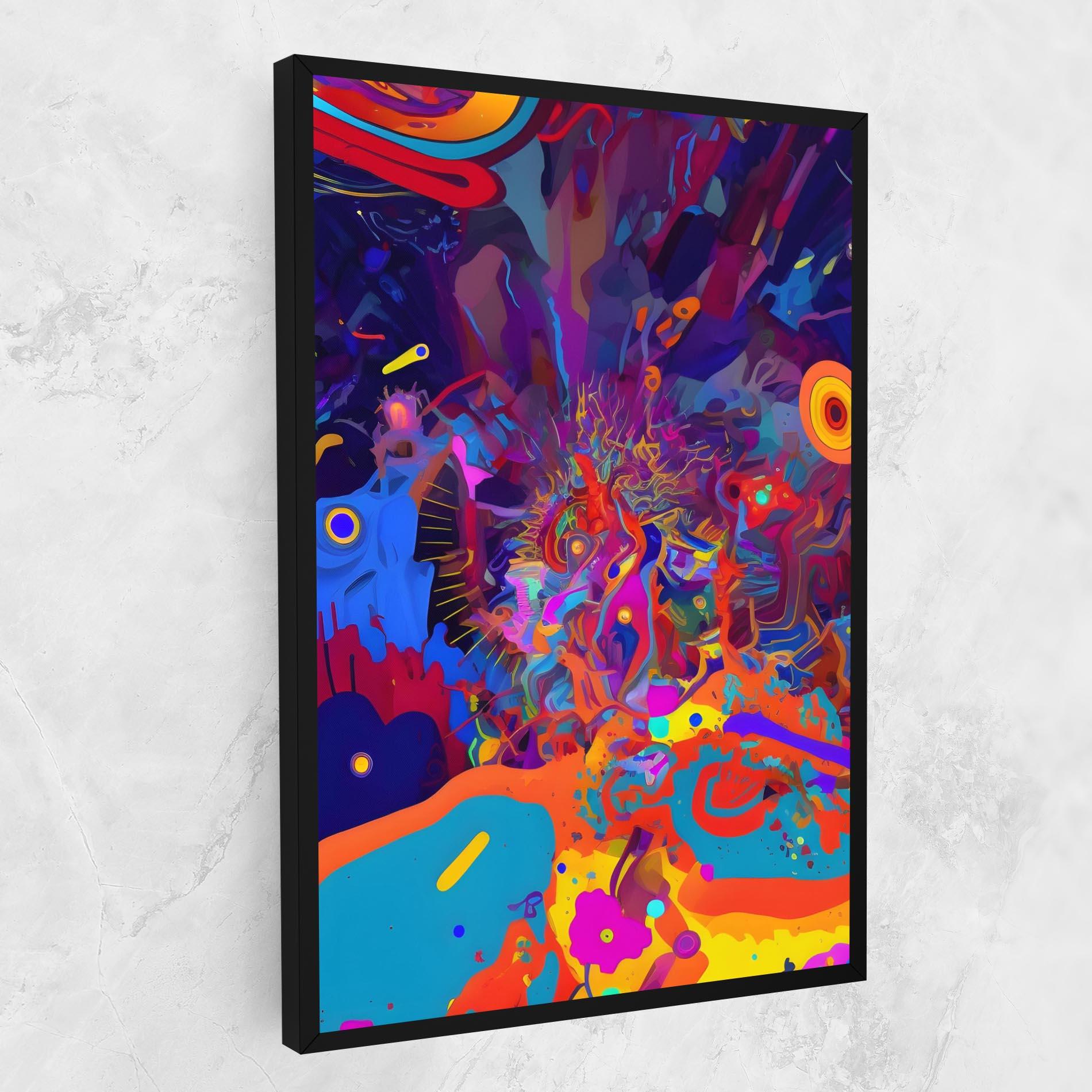 Картина на платно Abstract Color Work mockup 1