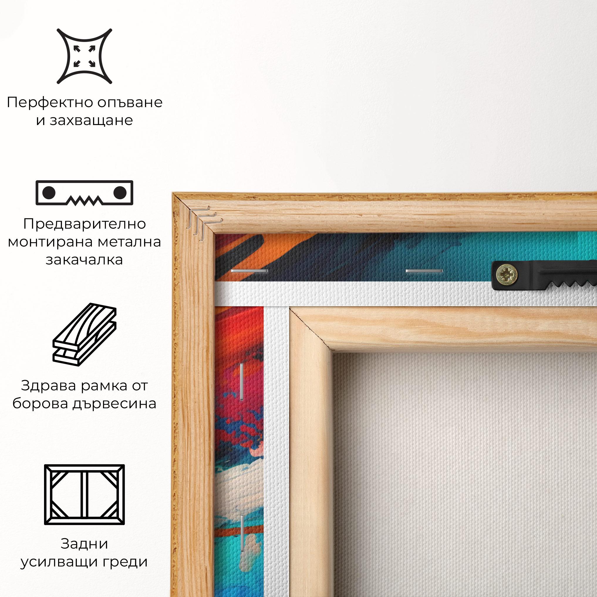 Картина на платно Art Brush Strokes mockup 5