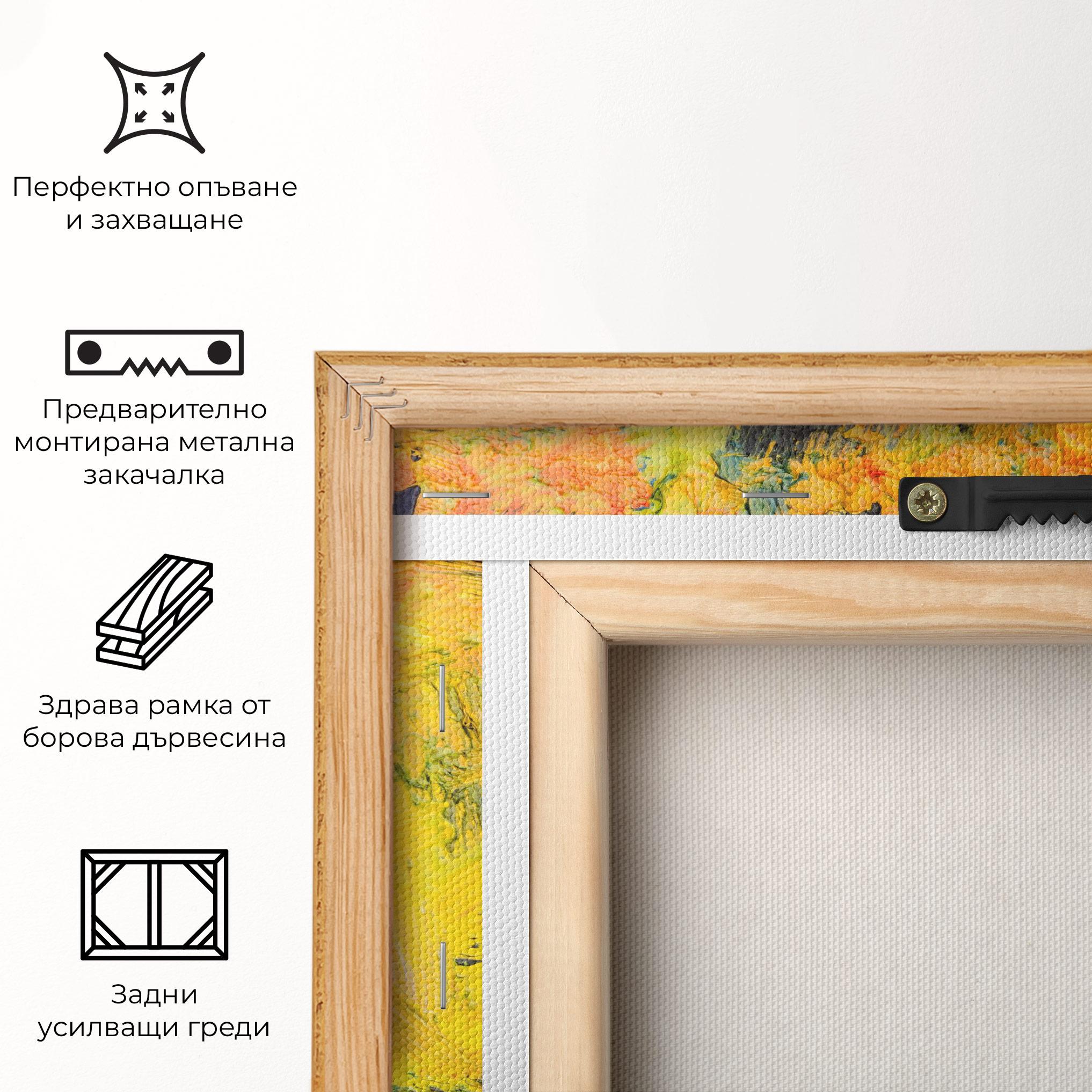 Картина на платно Artistic Yellow Painting mockup 5