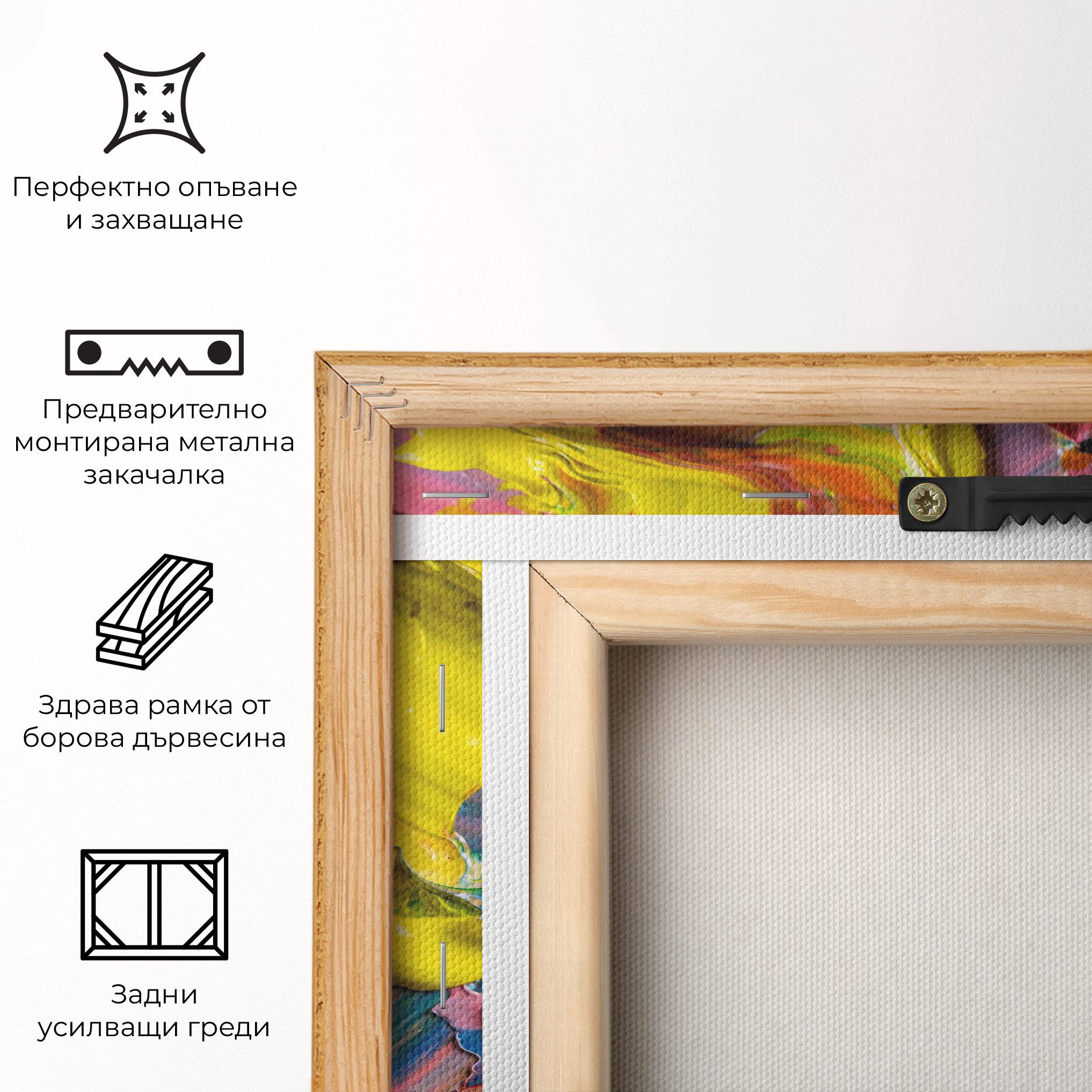 Картина на платно Bright Oil Colors mockup 5