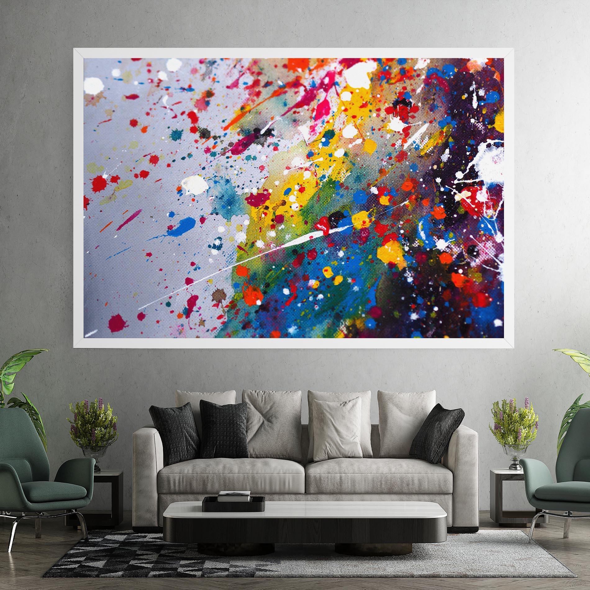 Картина на платно Watercolor Drops mockup 7