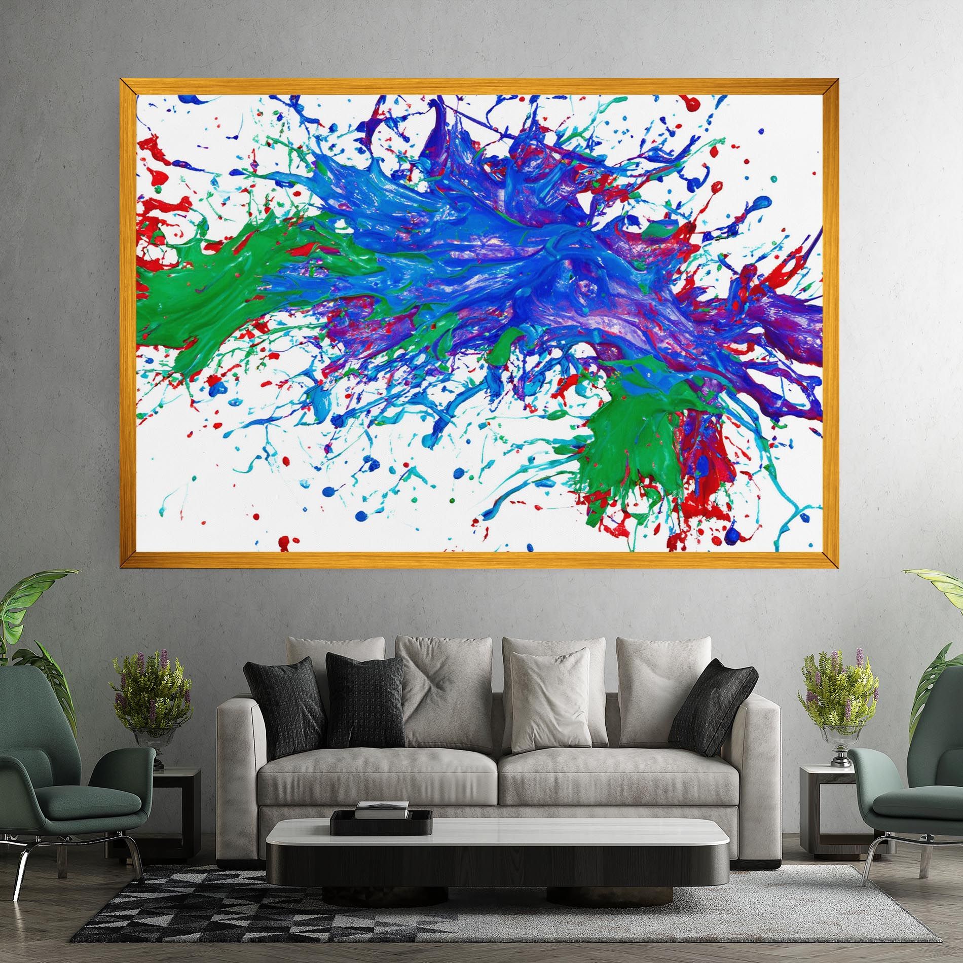 Colorful Blue Purple mockup 7