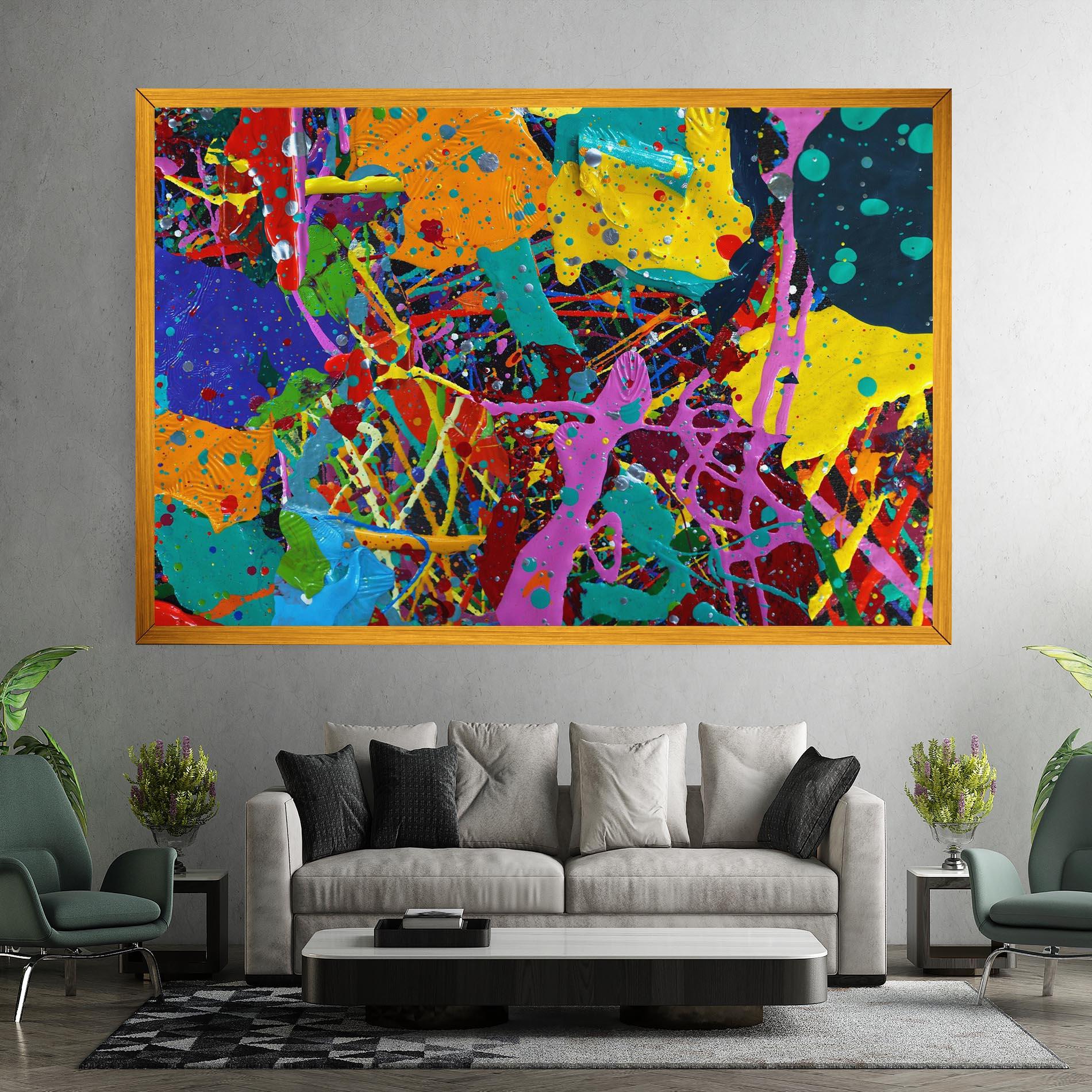 Картина на платно Dark Panorama mockup 7