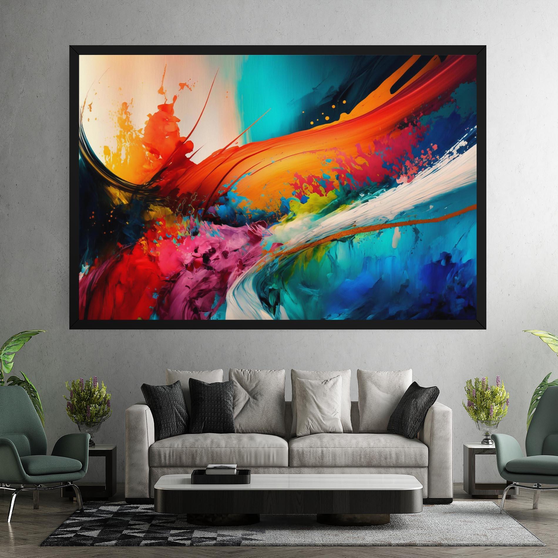 Картина на платно Art Brush Strokes mockup 7