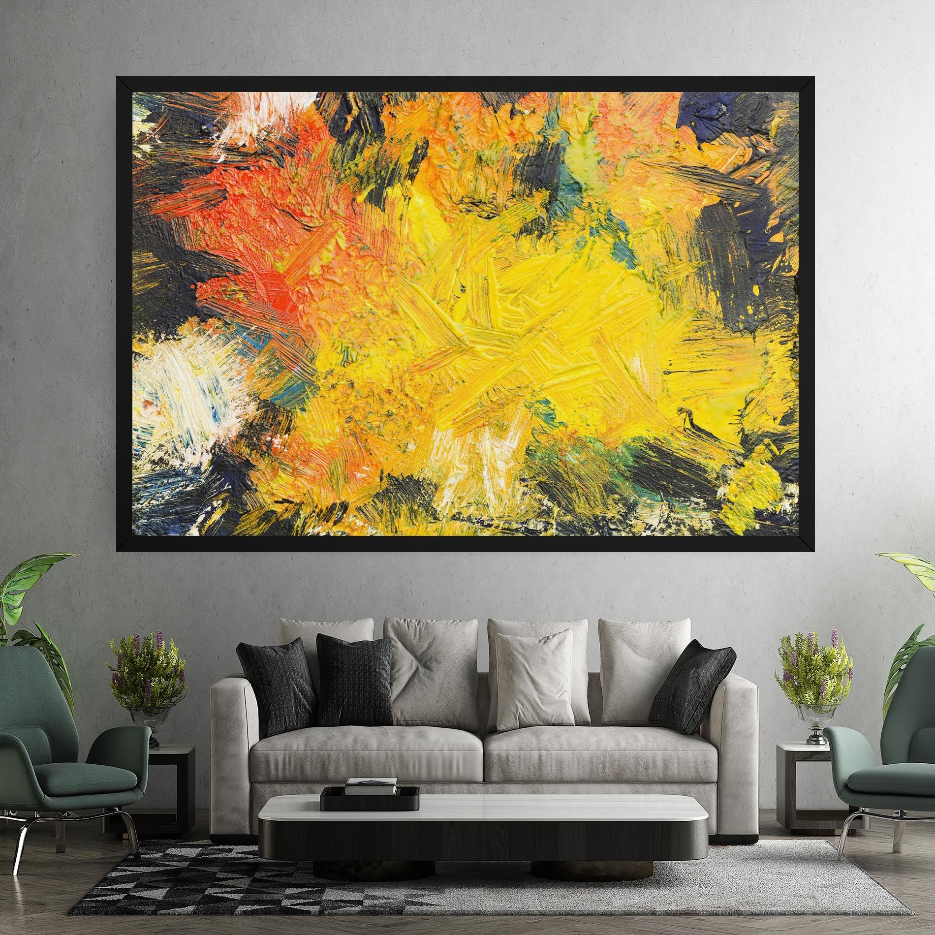 Artistic Yellow Painting mockup 7