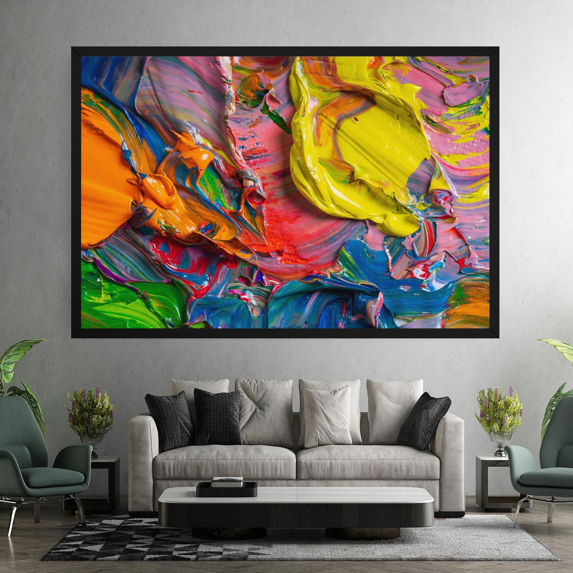 Картина на платно Bright Oil Colors mockup 7