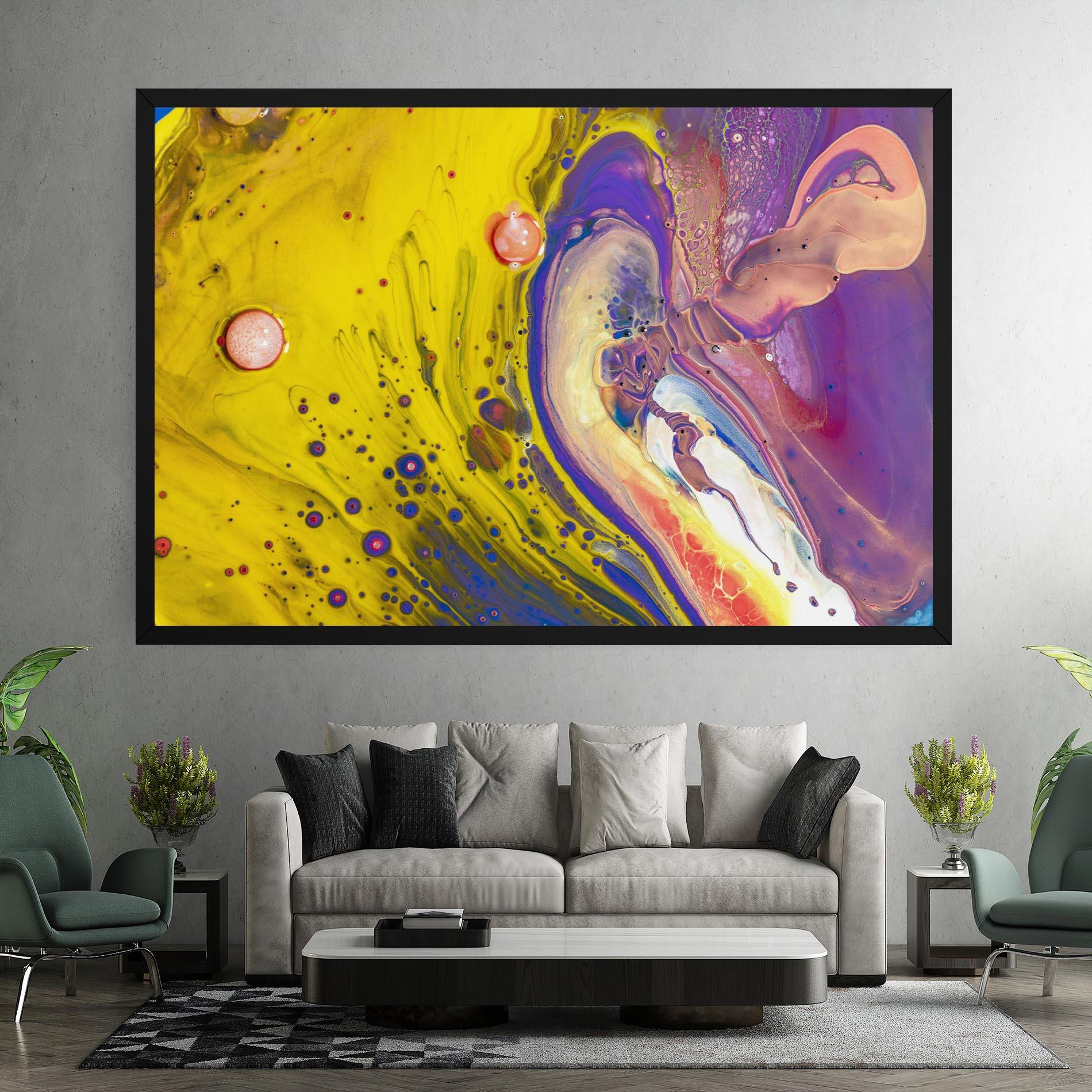 Картина на платно Colorful Liquid Marble mockup 7