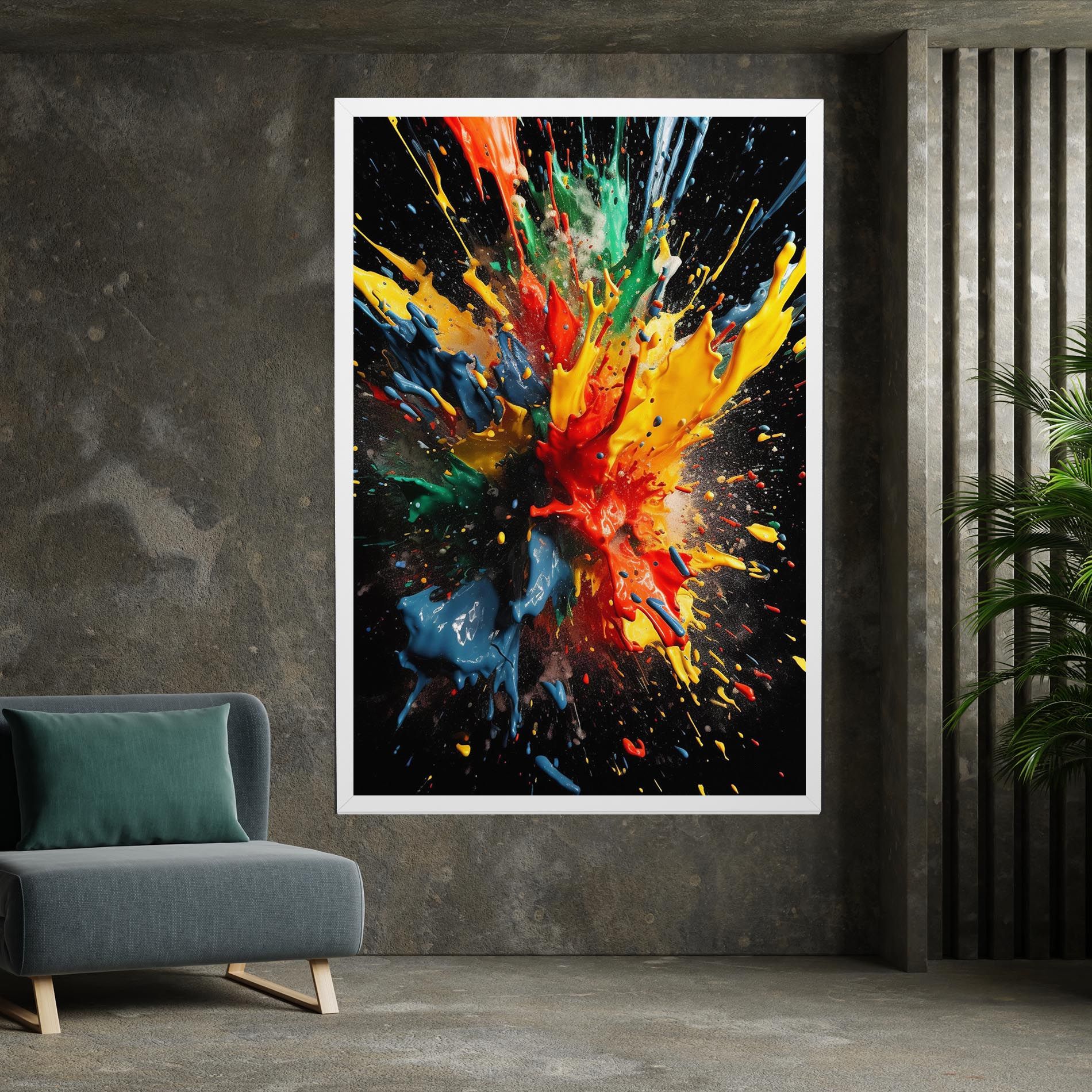 Floating Color Splash mockup 7