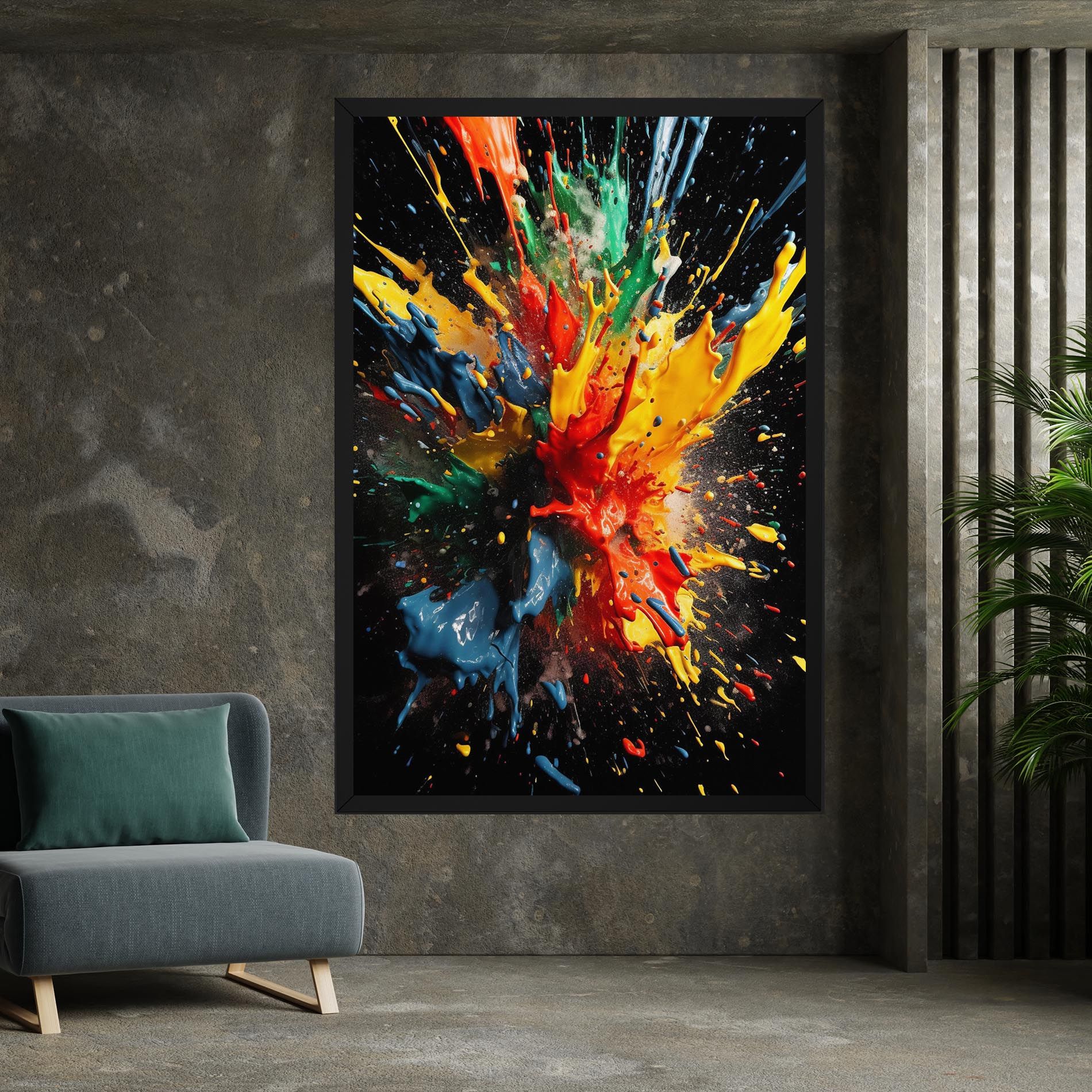 Floating Color Splash mockup 7