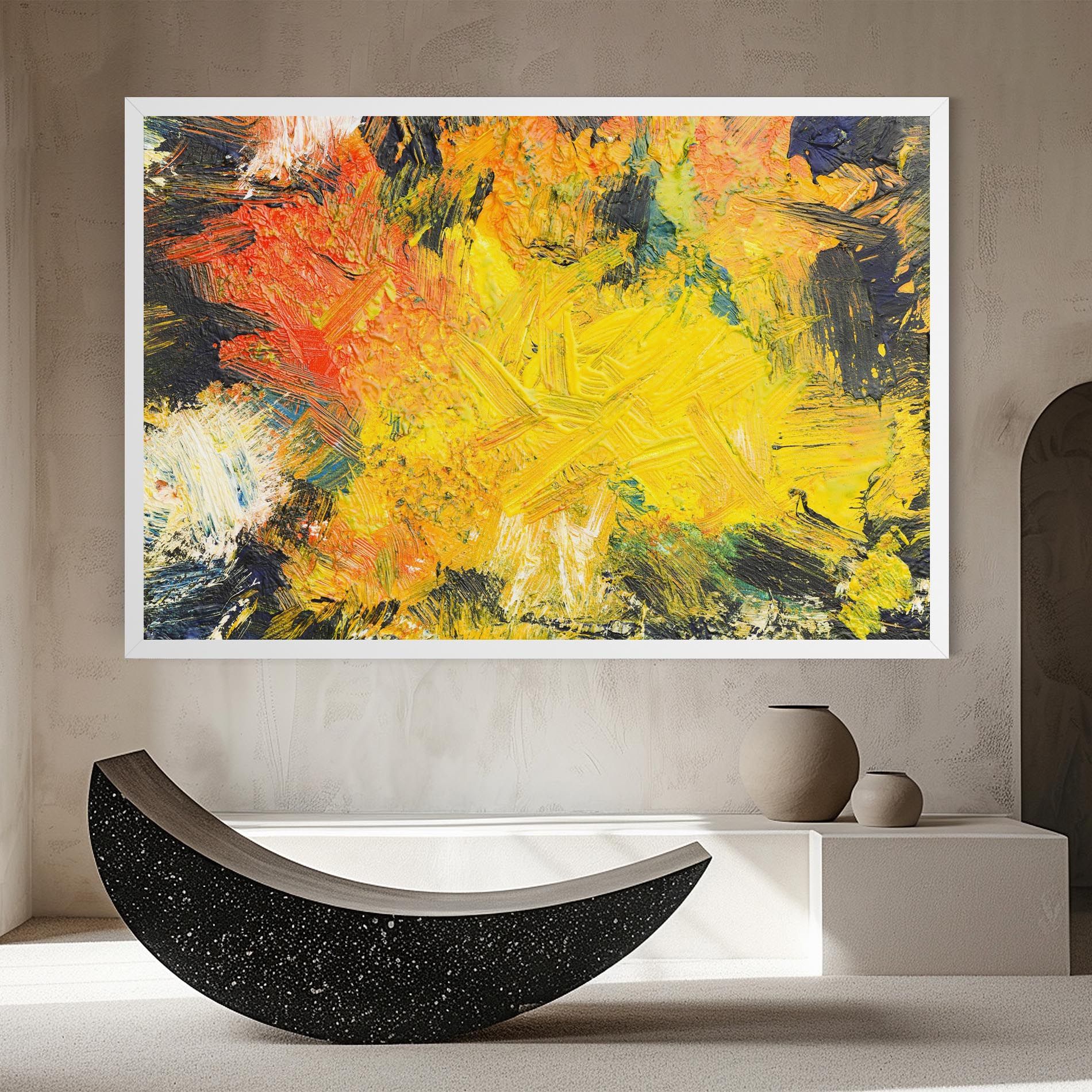 Artistic Yellow Painting mockup 8