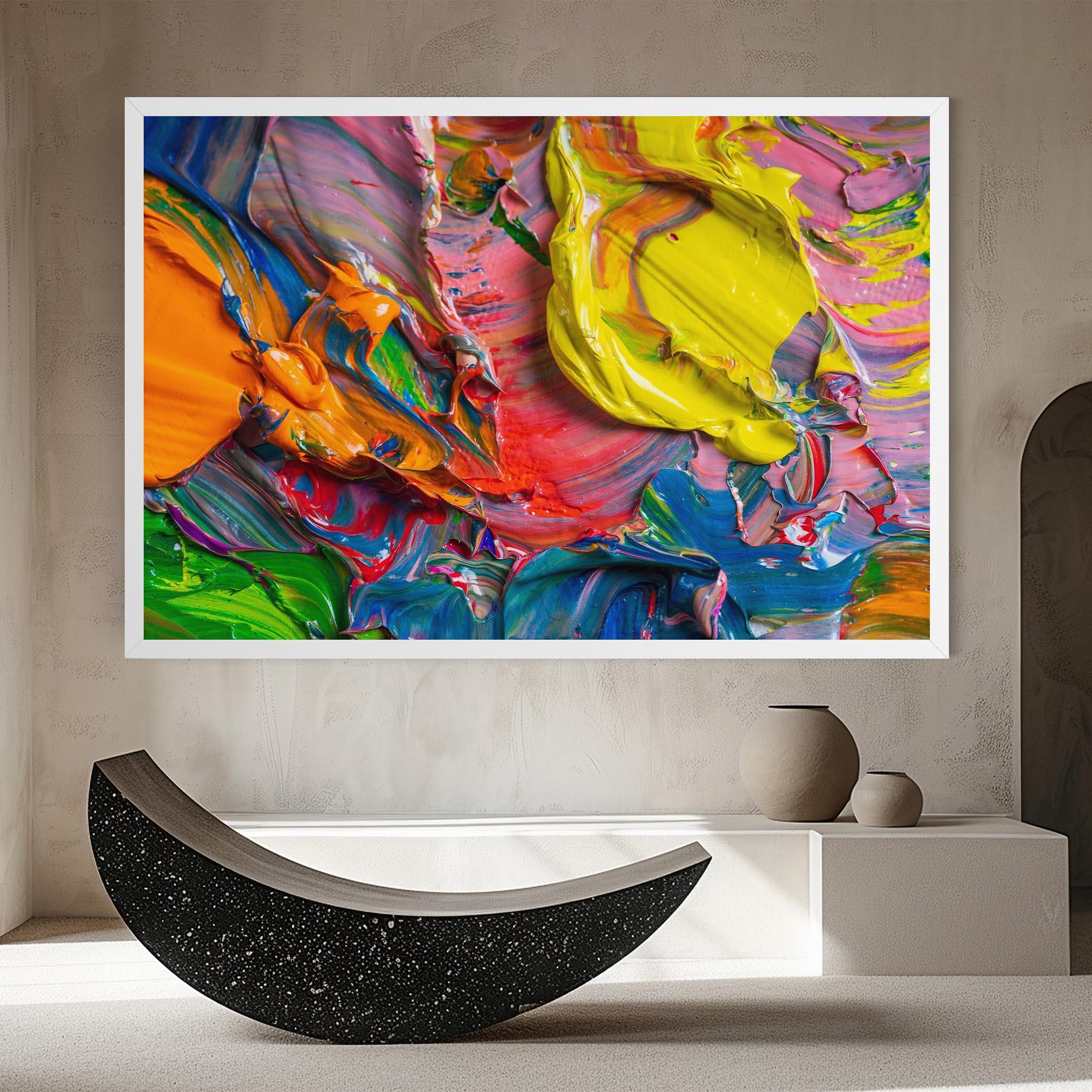 Картина на платно Bright Oil Colors mockup 8