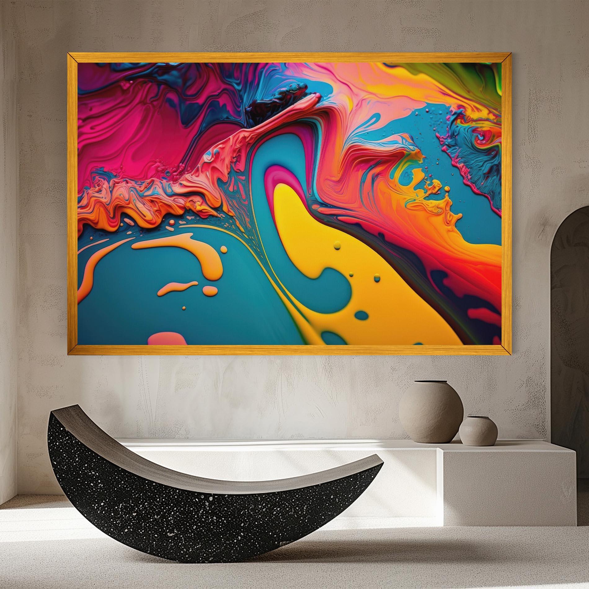 Картина на платно Acrylic Close Up mockup 8