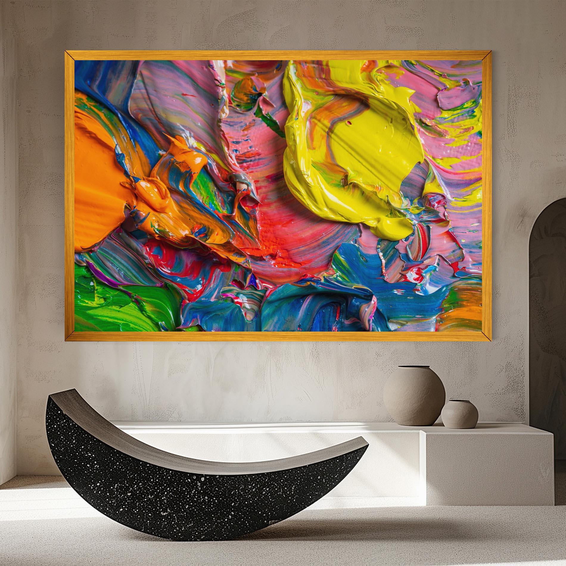 Картина на платно Bright Oil Colors mockup 8