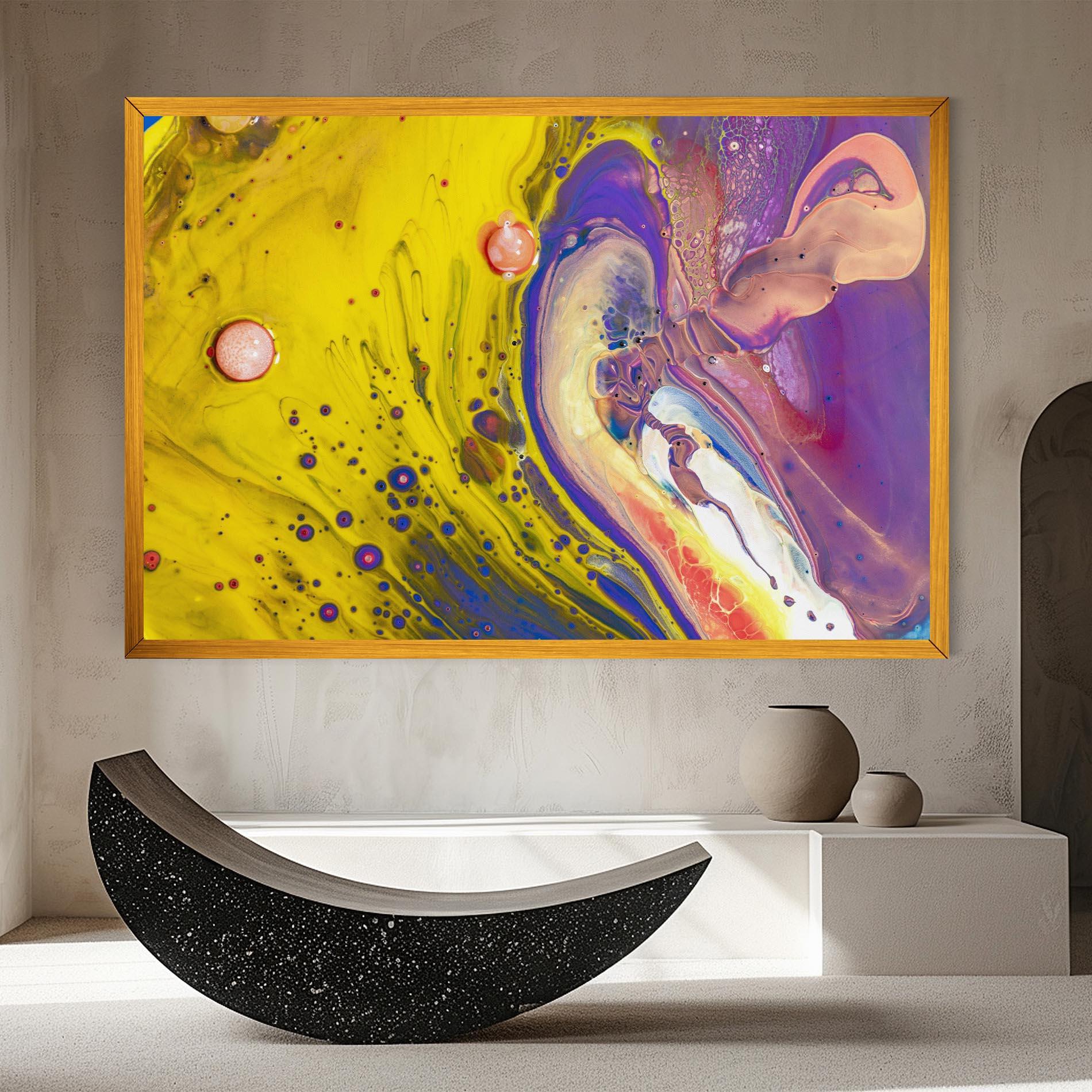 Картина на платно Colorful Liquid Marble mockup 8